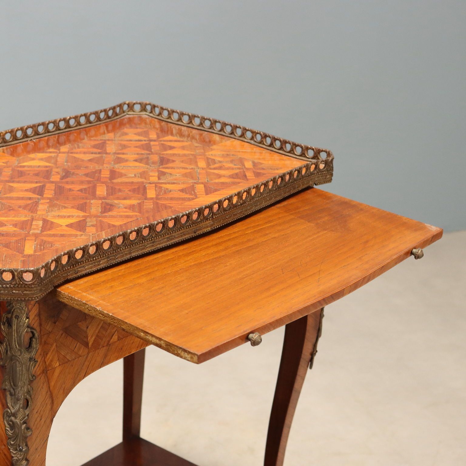 Small Antique Table Napoleon III Bois De Rose Italy XX Century photo Furniture