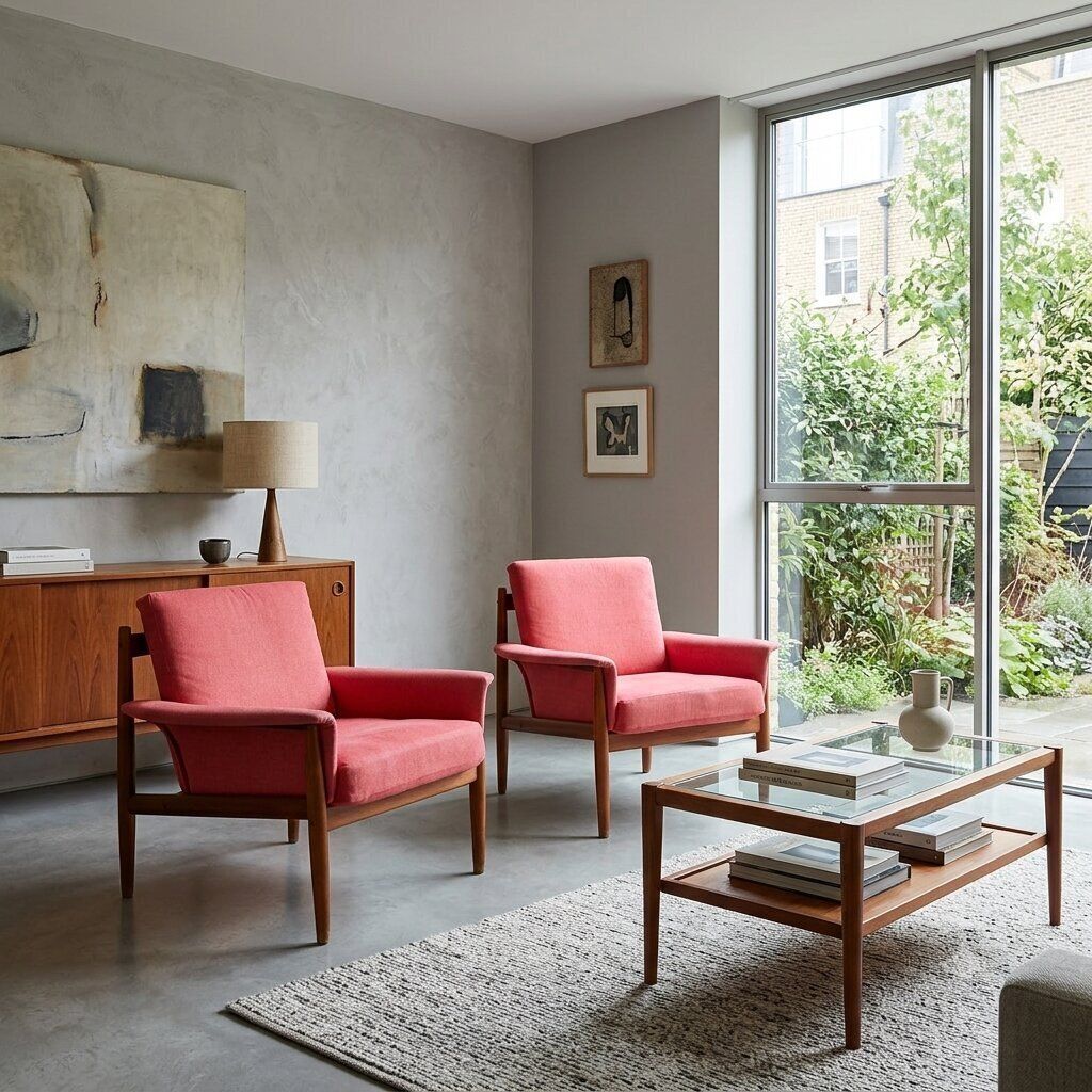 Fauteuils France & Son modèle 118 par Grete Jalk, Danemark, années 1960 photo furniture
