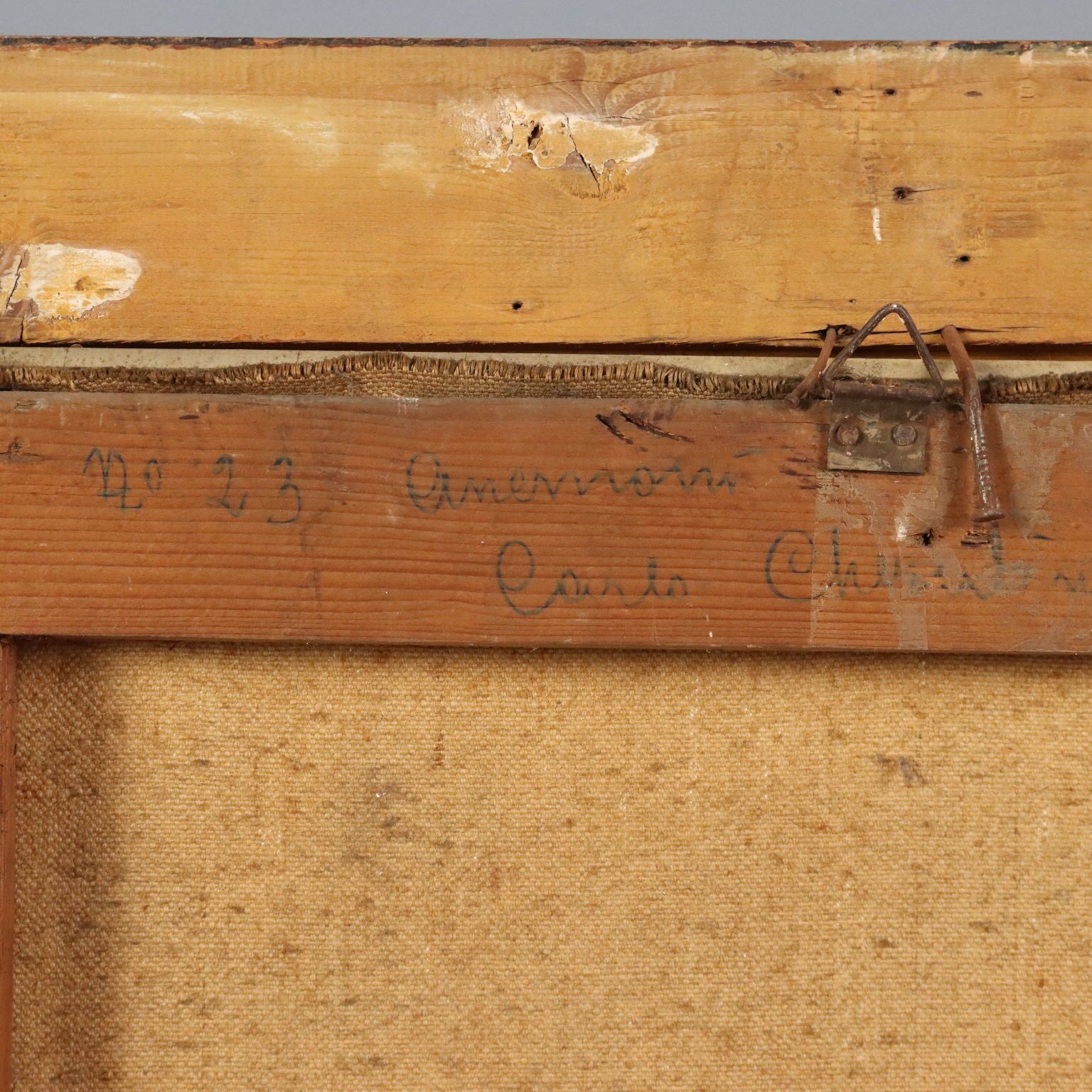 photo furniture Modern schilderij gesigneerd Carlo Cherubini olieverf op doek XX eeuw