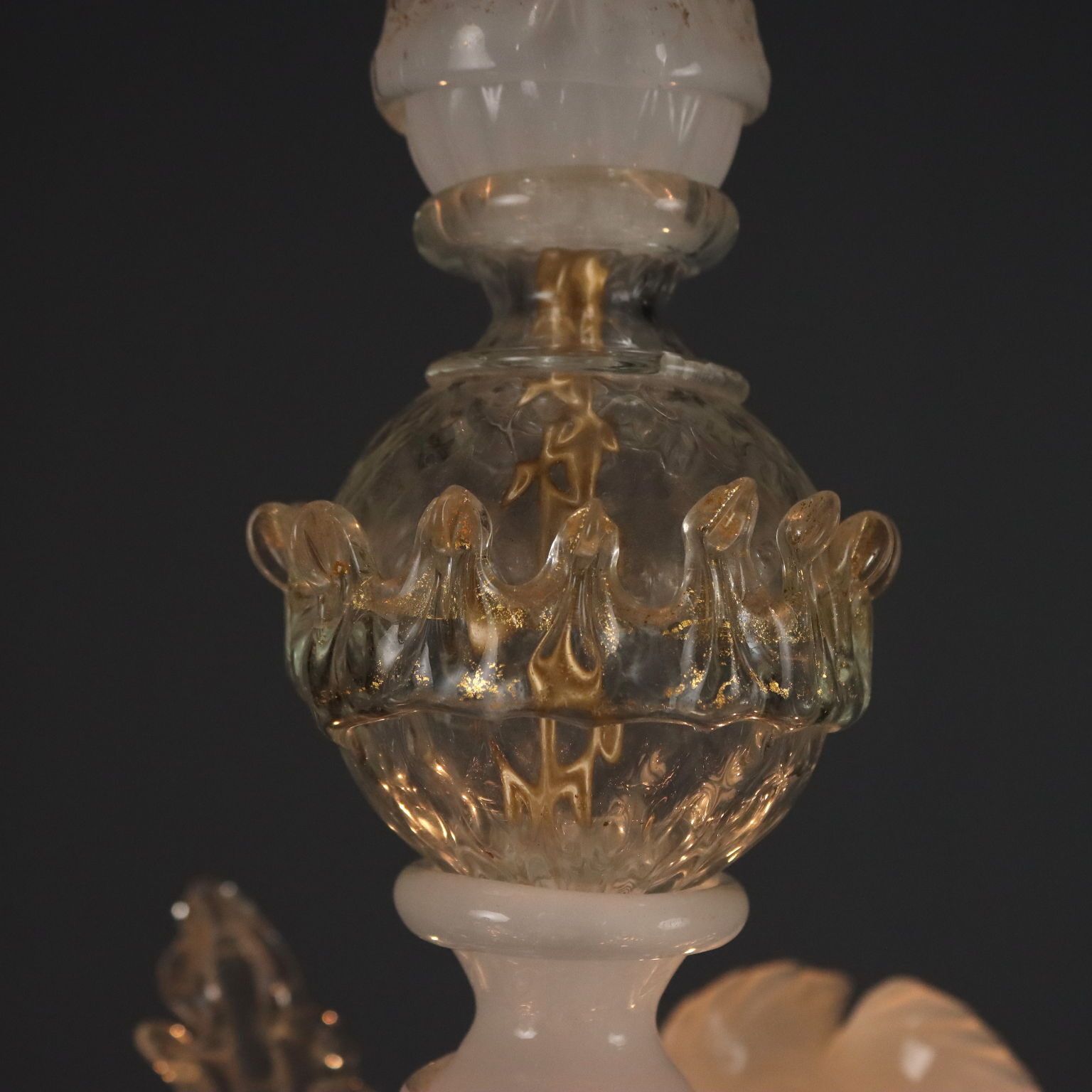 Antieke Venetiaanse Kroonluchter Murano Glas Italië 19e Eeuw photo 1060.0