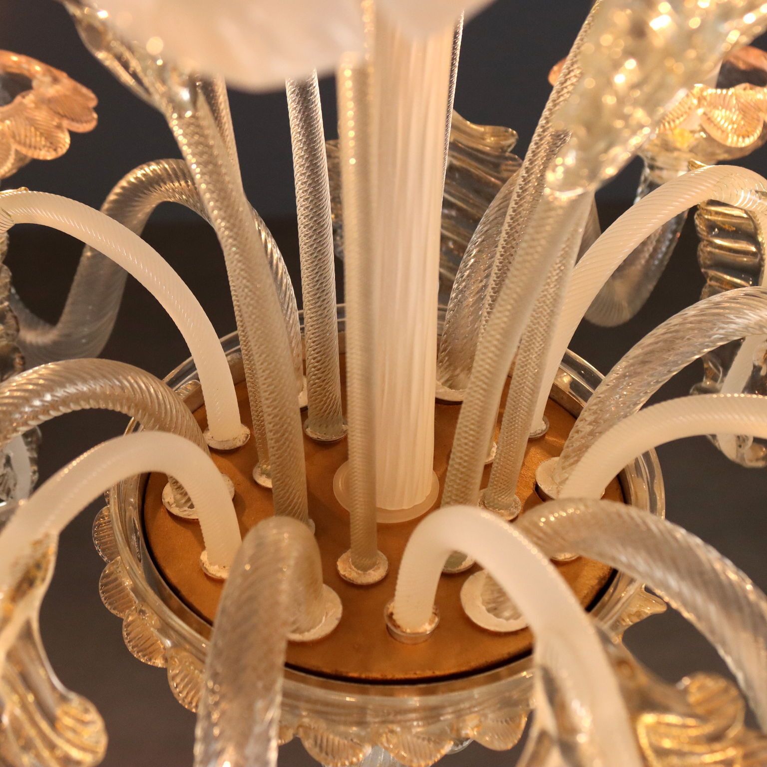 Antique Venetian Chandelier Murano Glass Italy XIX Century photo vinterior