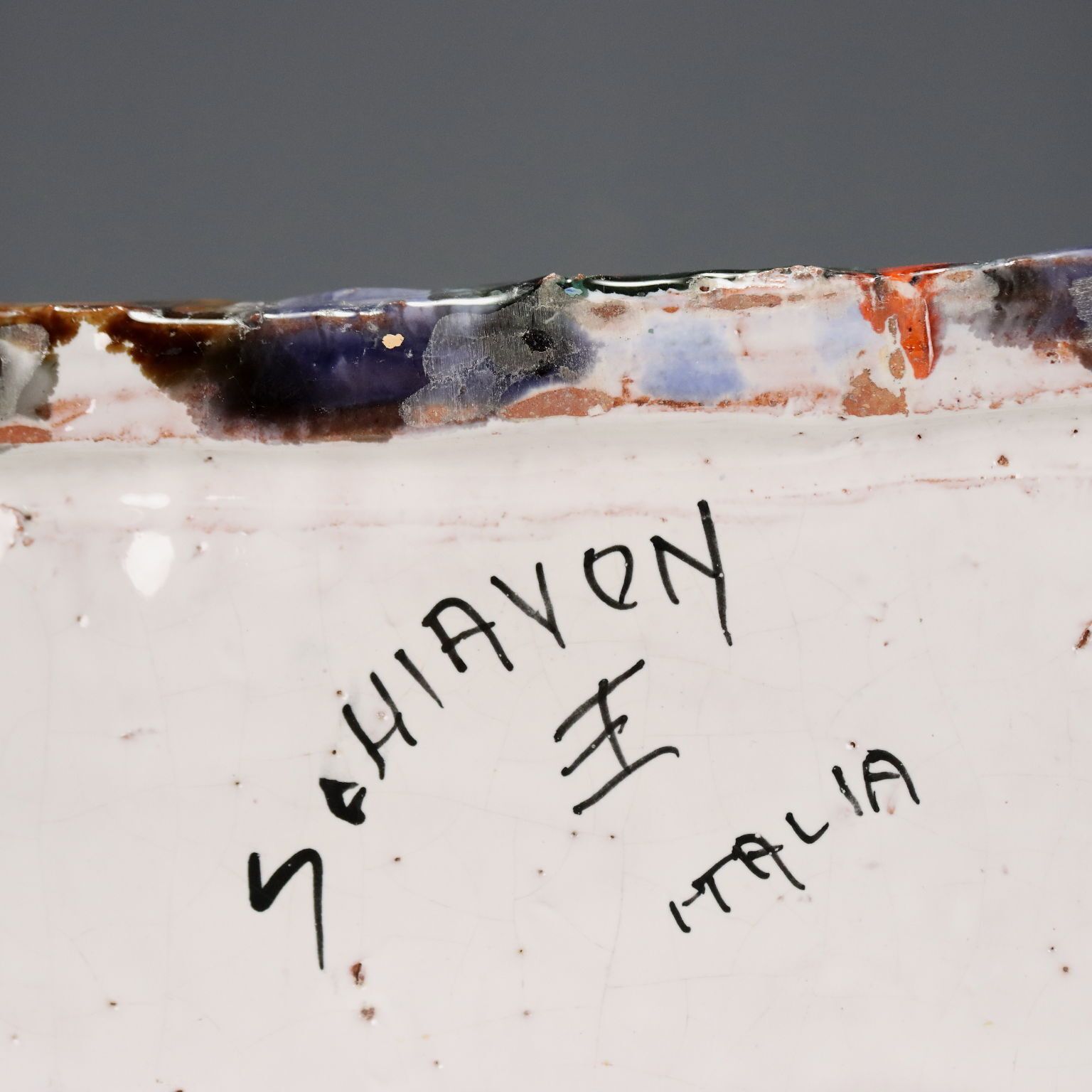 Décoration Vase céramique vintage Elio Schiavon, Italie, années 1960 photo