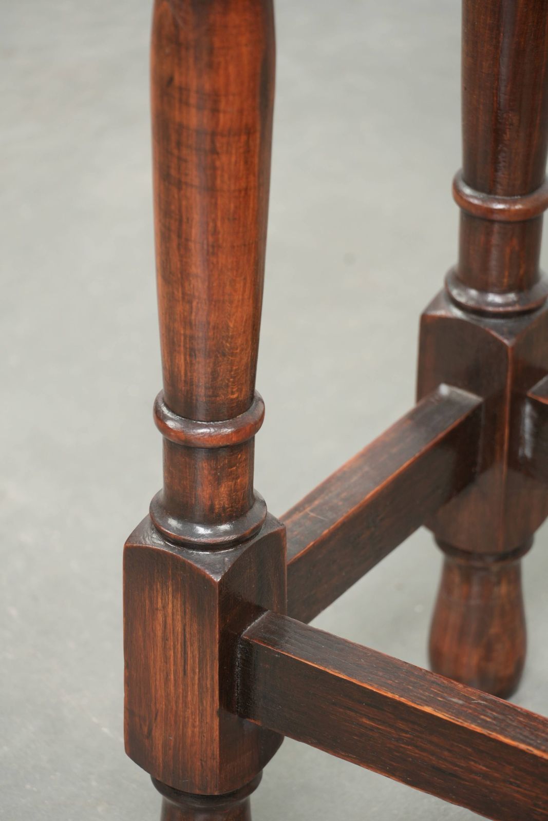 Furniture Antique Oval English Oak Side Table From The Early 20th Century With Beautiful Colors photo