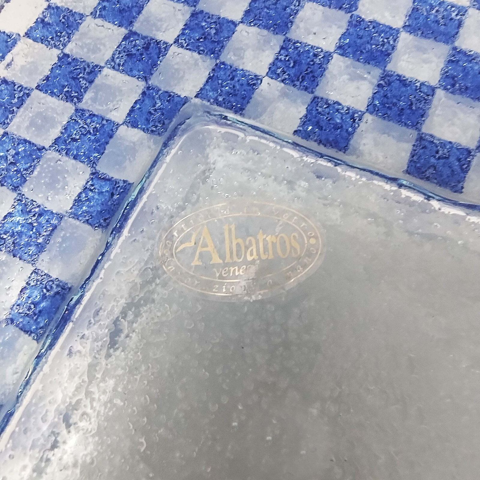 photo furniture 1970s Astonishing Italian Tray By Albatros In Murano Glass.