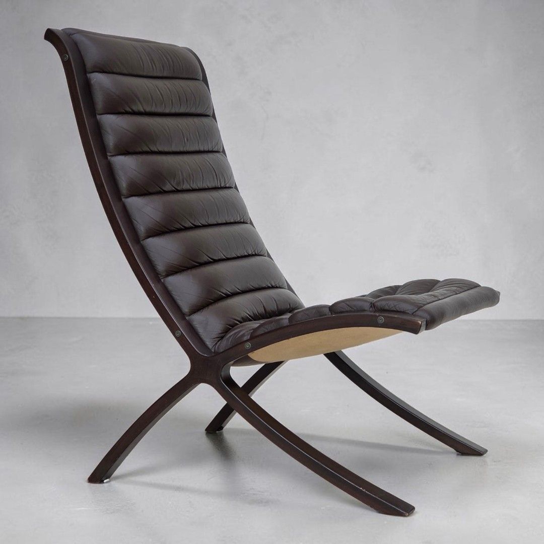 Jaren 1970, Deense fauteuil van Peter Hvidt & Orla Mølgaard voor Fritz Hansen.