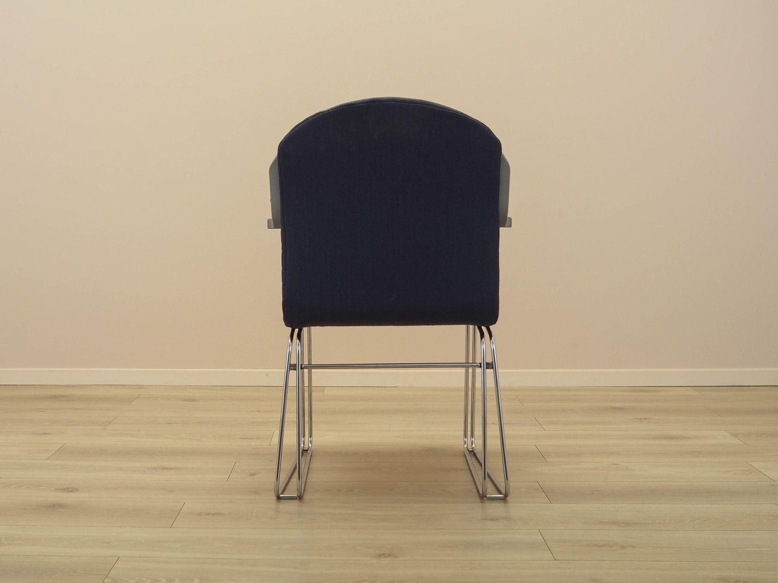 Italian Conference Chair From The 1990s With Blue Upholstery On Cantilever Base photo buy