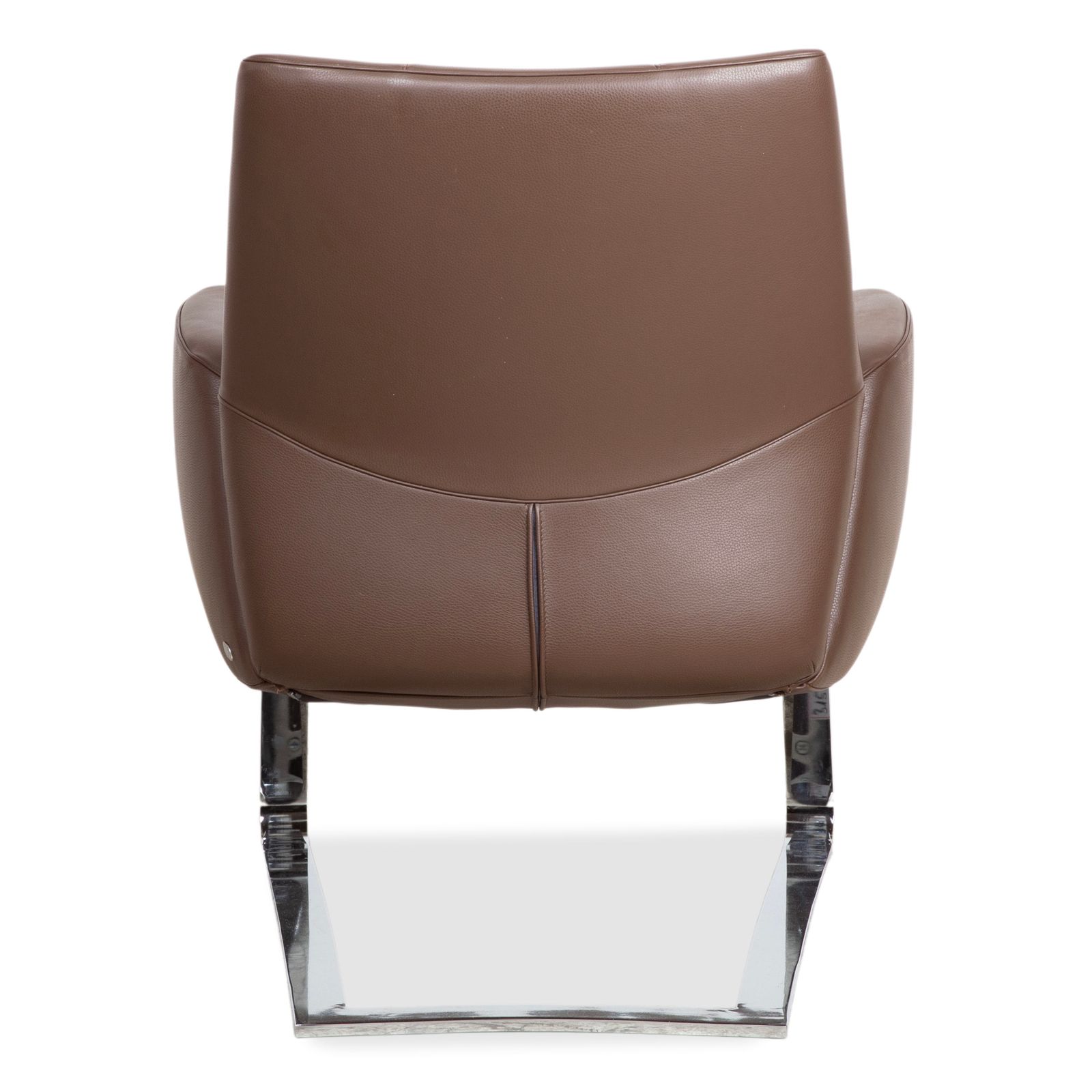 photo for sale De Sede Ds 258 Leather Metal Armchair Set Brown Chrome