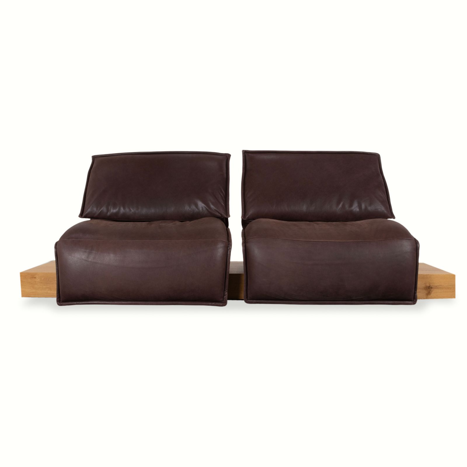Koinor Free Motion Edit 3 Leather Two Seater Brown Electric Function Sofa