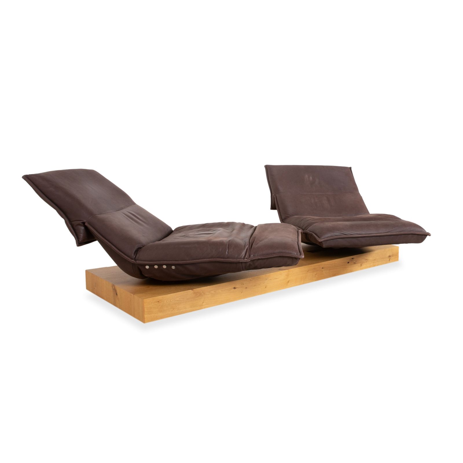 Koinor Free Motion Edit 3 Leather Two Seater Brown Electric Function Sofa photo vintage