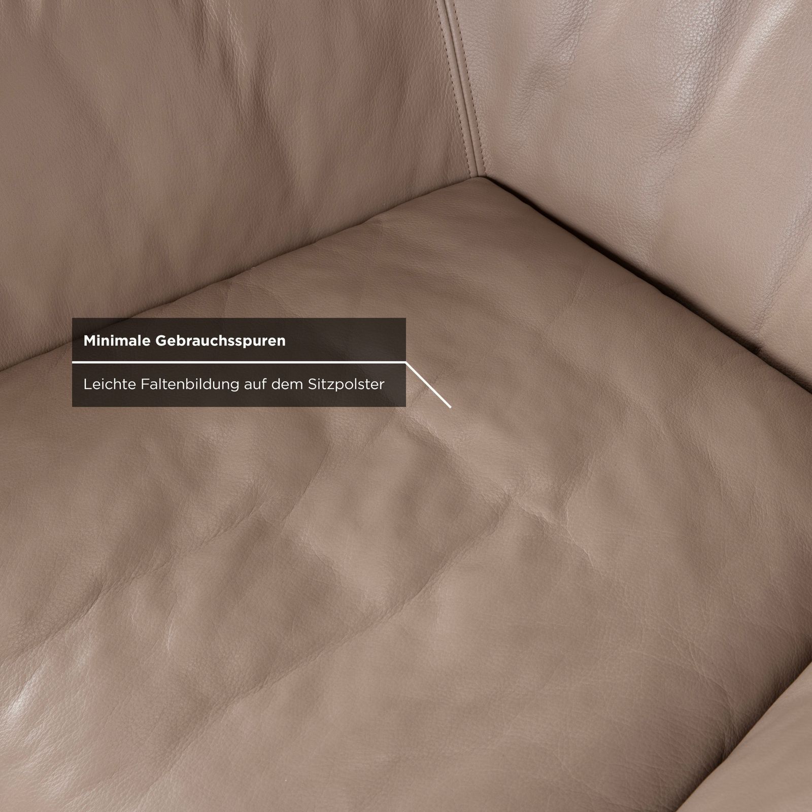Rolf Benz 566 Leather Chrome Armchair Brown Grey photo 1452.0