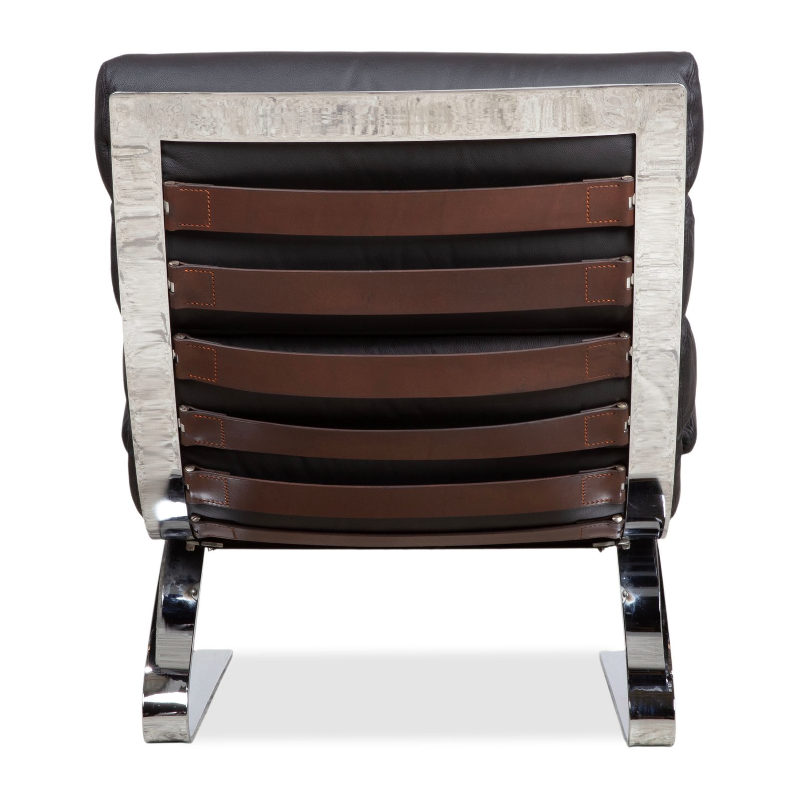 Ensemble de fauteuils cantilever Cor Sinus en cuir chromé noir, retapissés photo buy