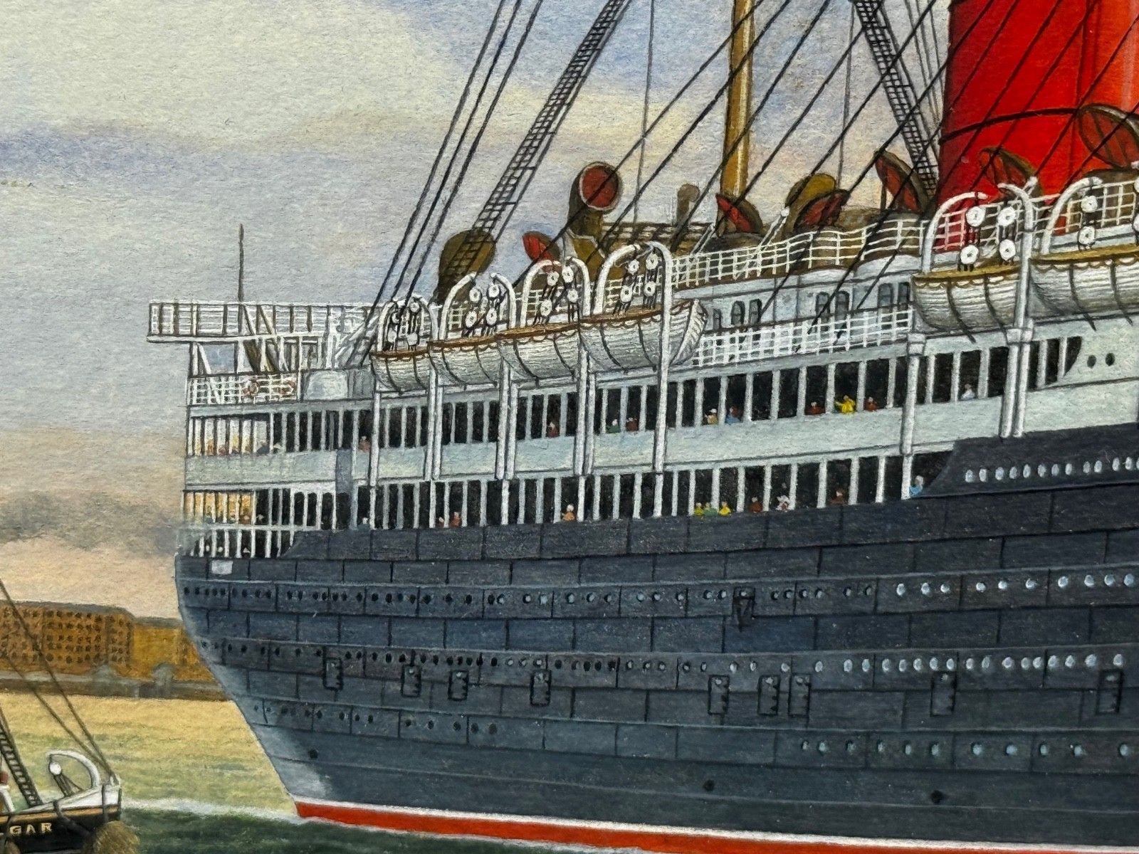 Sisters Of The Mersey Rms Lusitania & Rms Mauretania Marine Masterpiece Painting photo buy