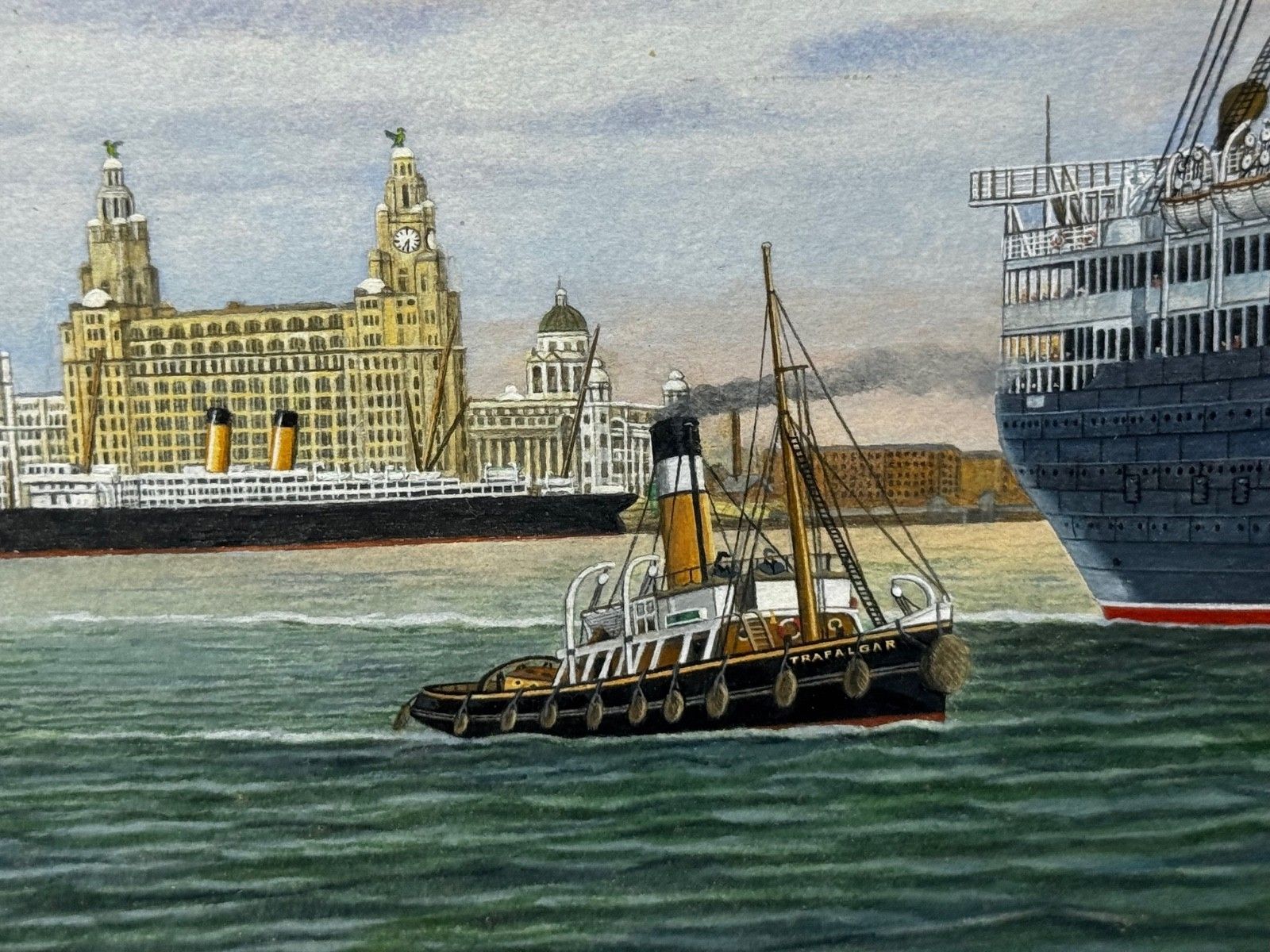 photo furniture Sisters Of The Mersey Rms Lusitania & Rms Mauretania Marine Masterpiece Painting