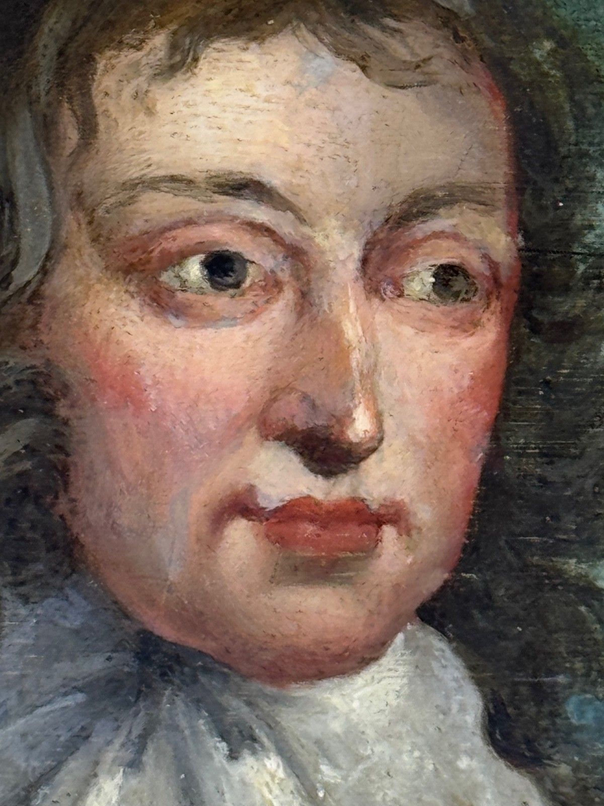 Olieverf portret generaal John Lambert in harnas, commandant New Model Army, 19e eeuw photo 7500.0