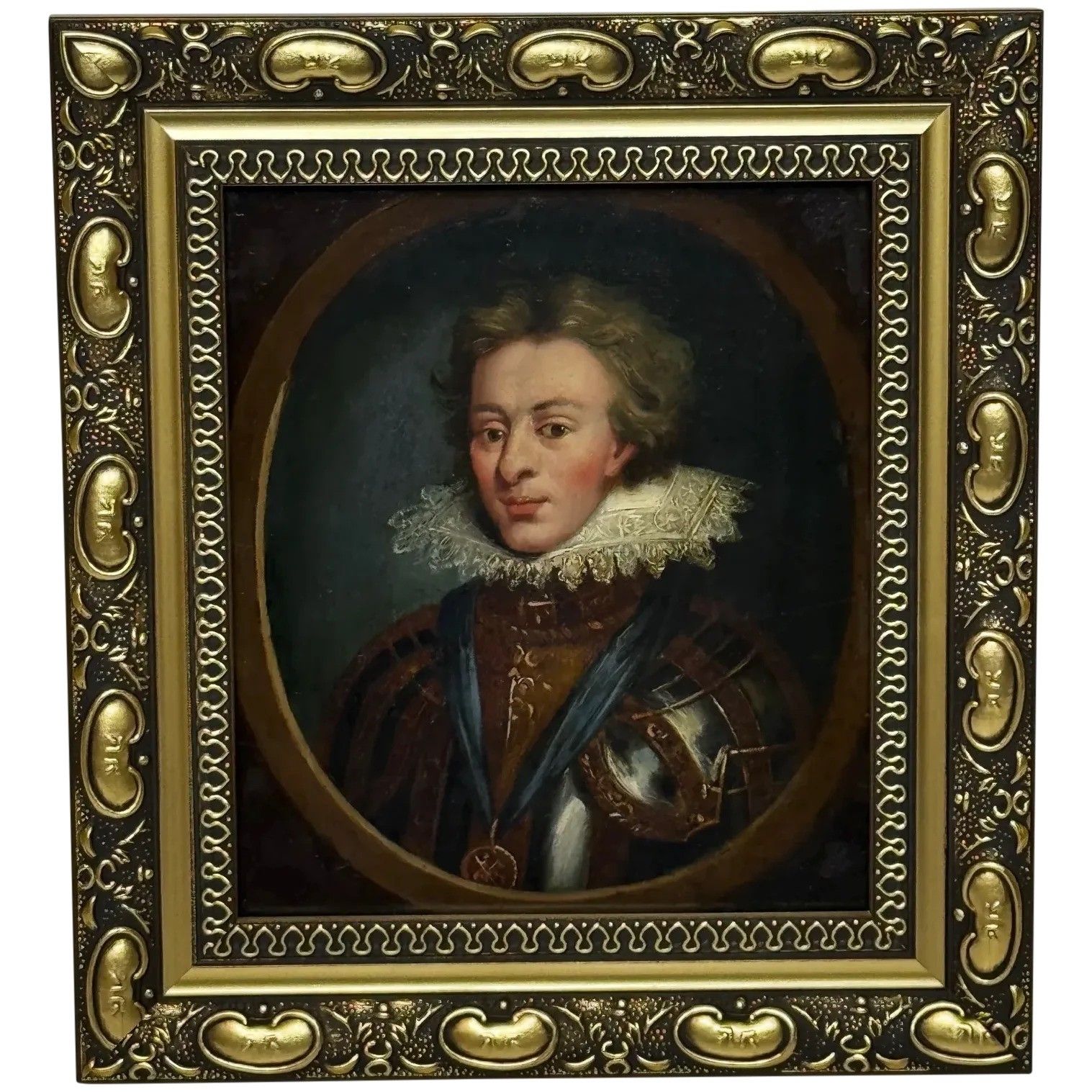 Olieverf portret De Verloren Erfgenaam Henry Frederick Prins van Wales & Orde van de Kouseband
