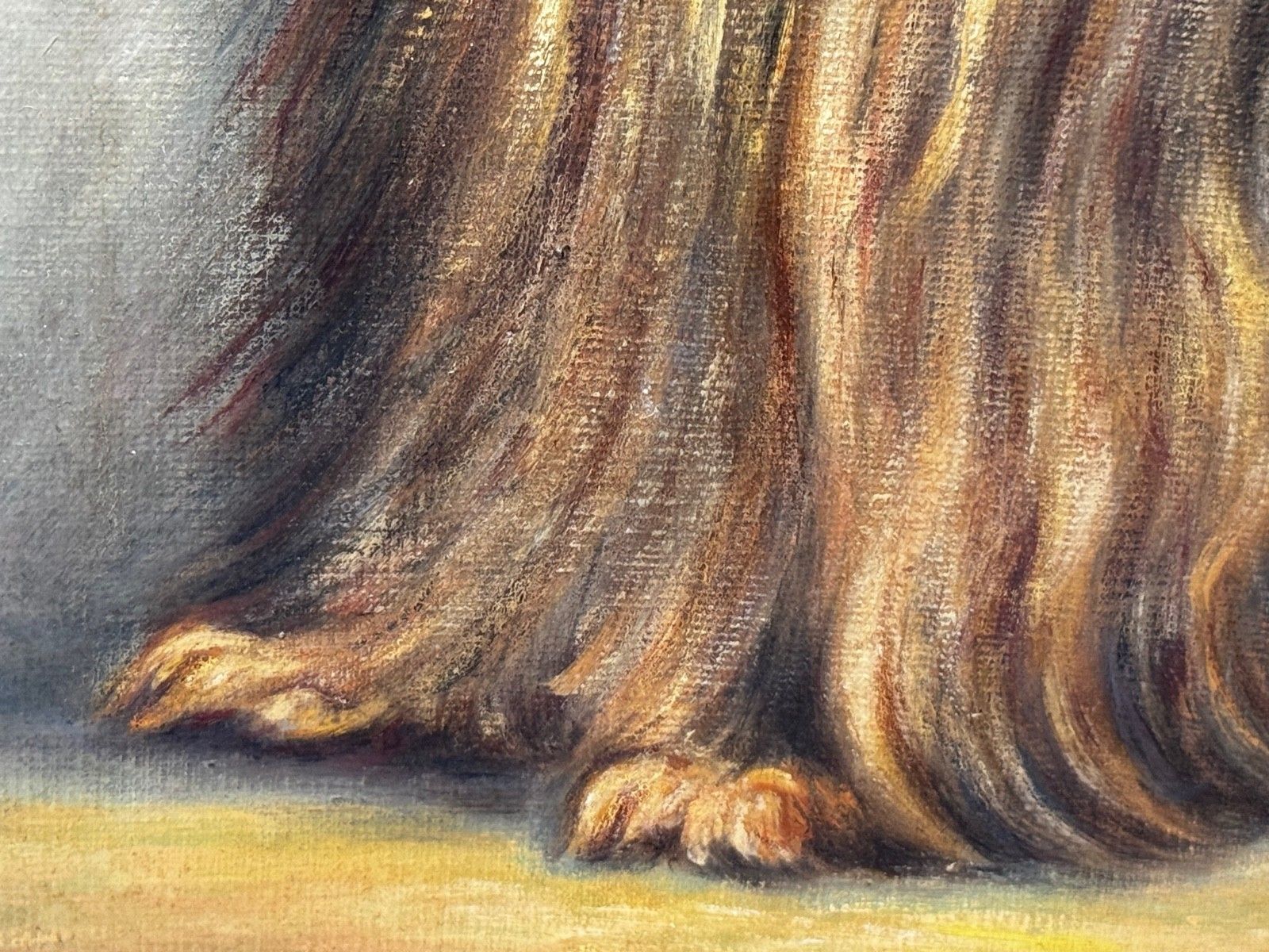 Oil Painting Duchess A Yorkshire Terrier Dog In The Manner Of John Emms photo vinterior