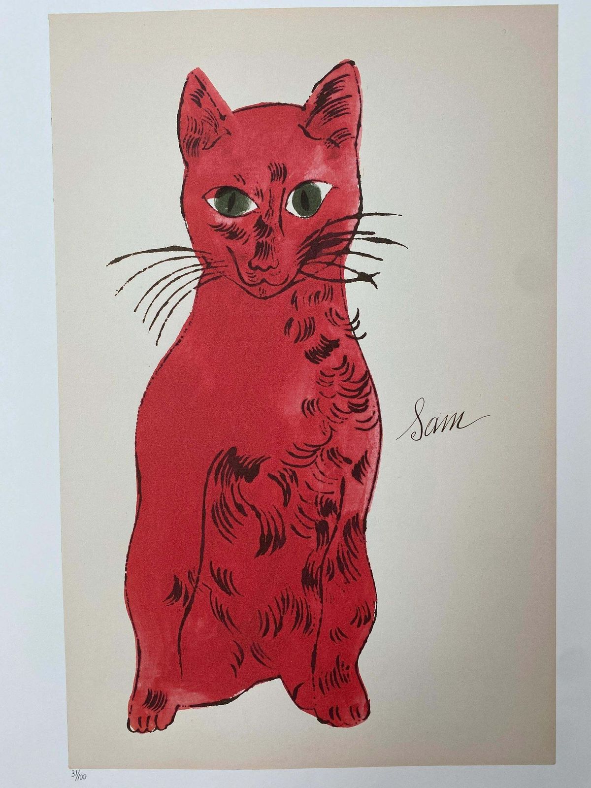 Naar Andy Warhol, Sam, jaren 1980, lithografie photo for sale