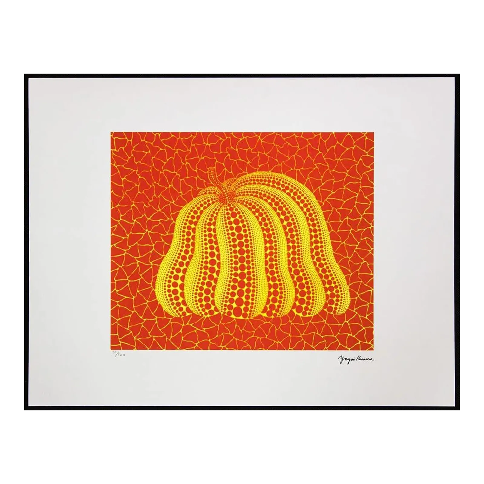 Naar Yayoi Kusama, Pumpkin, Lithografie, jaren 1990