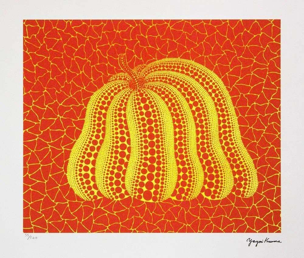 Naar Yayoi Kusama, Pumpkin, Lithografie, jaren 1990 photo furniture