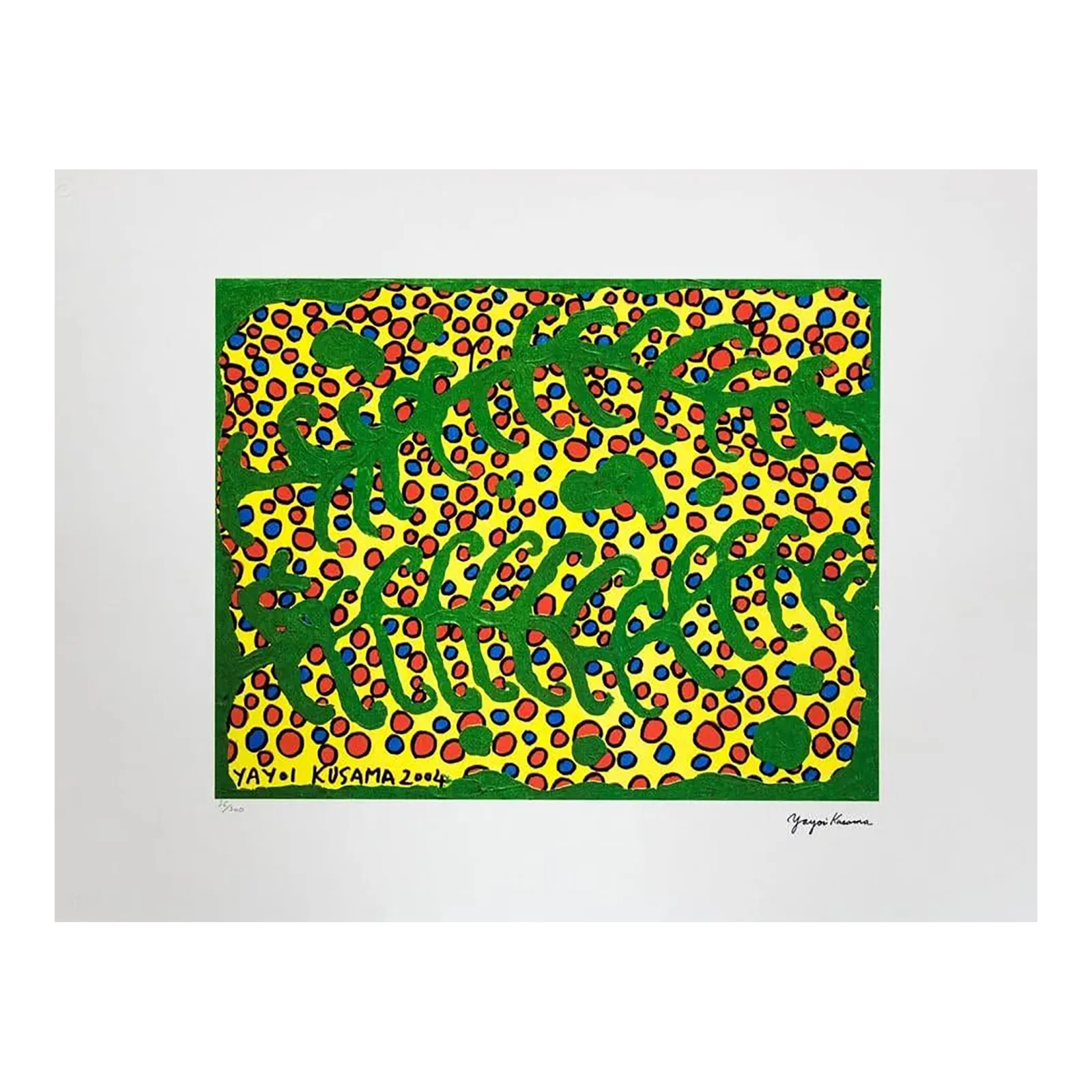 Naar Yayoi Kusama, The Prairie In Summer, lithografie, jaren 1990