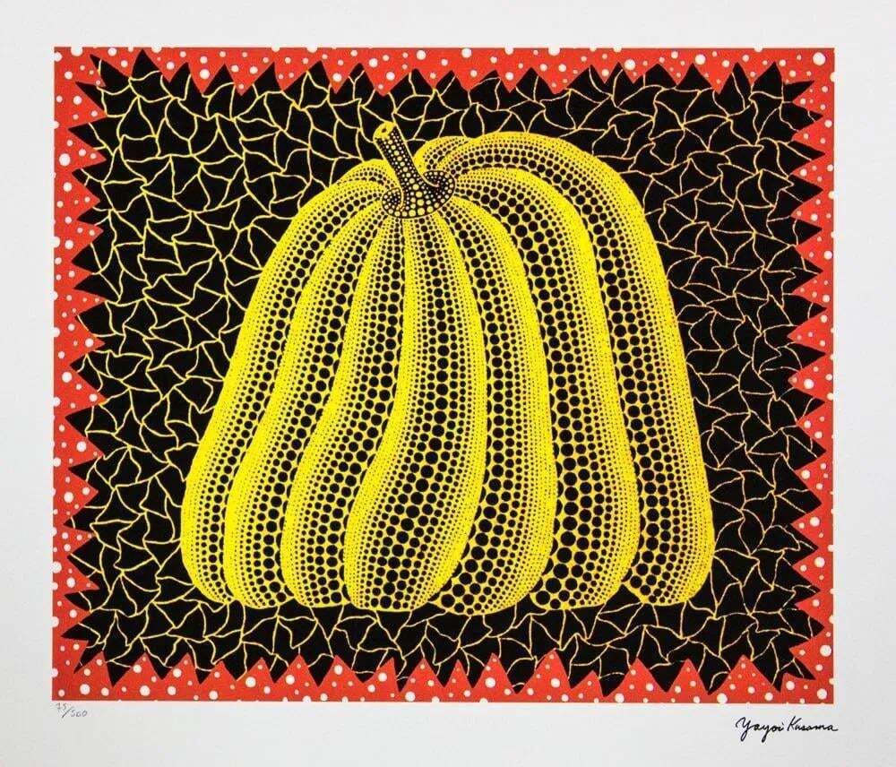 After Yayoi Kusama, Pumpkin, Lithograph, 1990s photo furniture