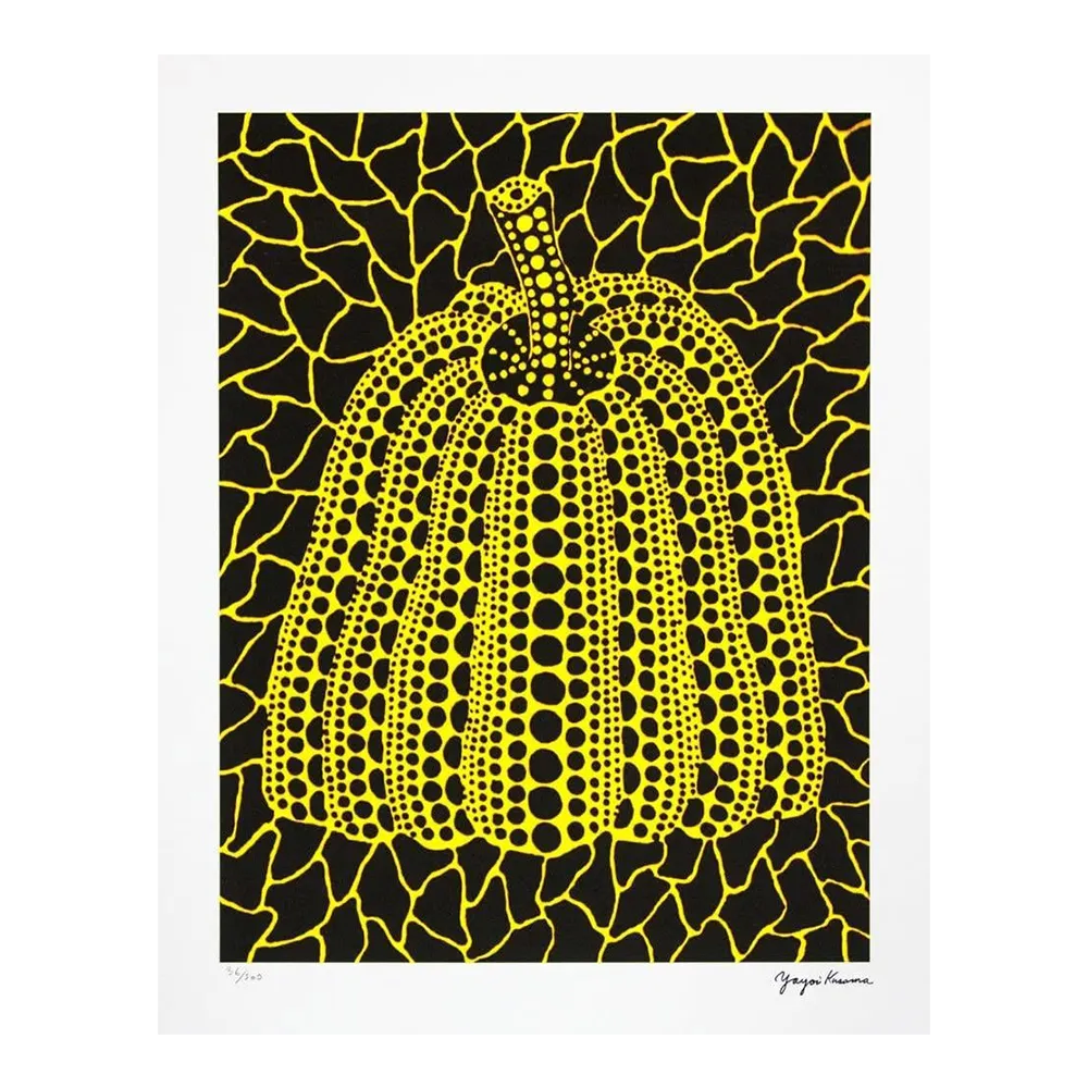 Naar Yayoi Kusama, Pumpkin, Lithografie, jaren 1990