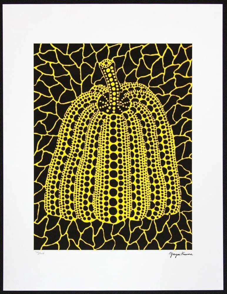 Naar Yayoi Kusama, Pumpkin, Lithografie, jaren 1990 photo furniture