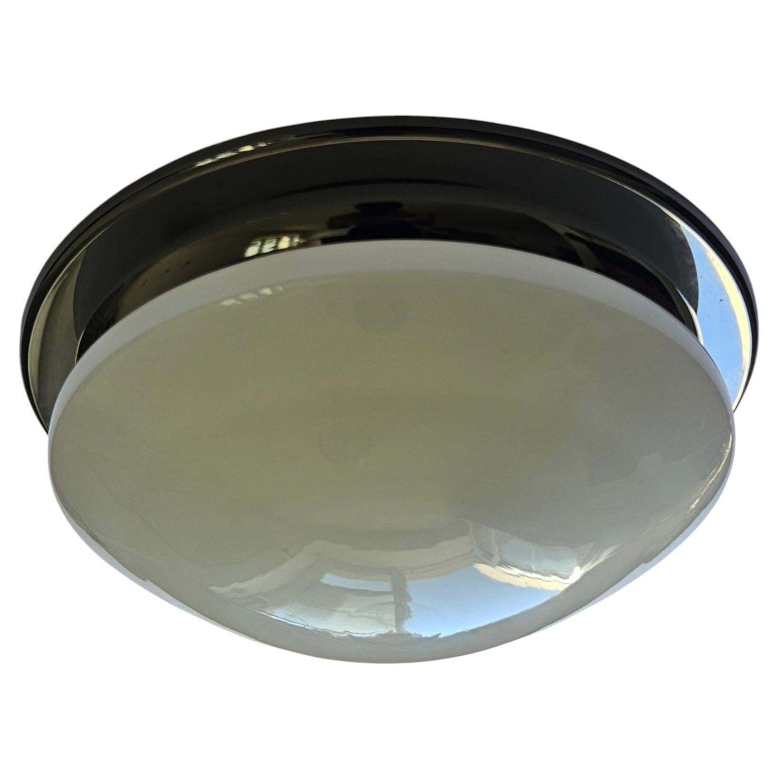 Rare Midcentury Flush Mount In Bauhaus Style, Germany, 1970s photo furniture