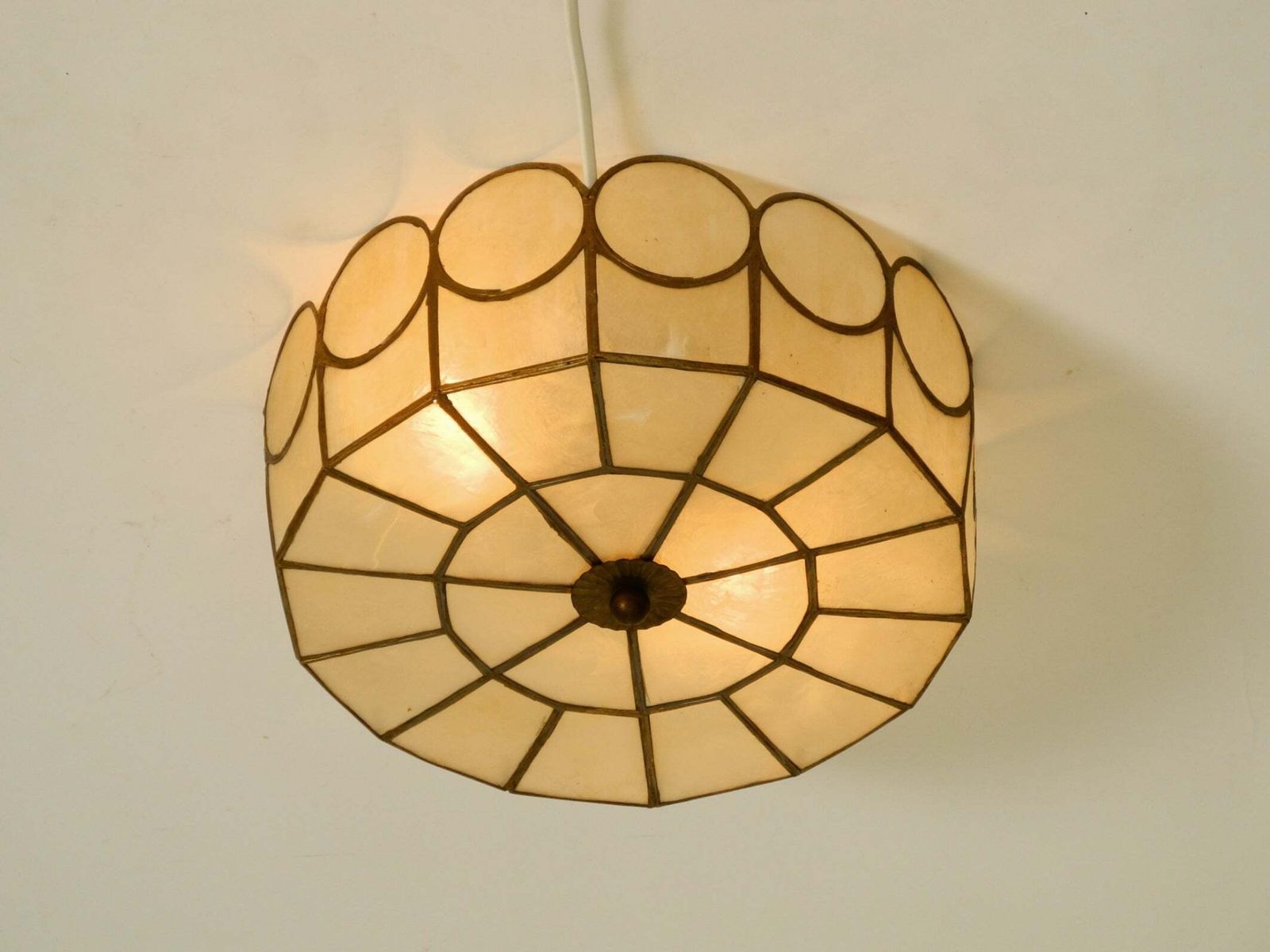 photo furniture Elegant, Stunningly Beautiful Round Mid Century Modern Ceiling Or Wall Lamp Made