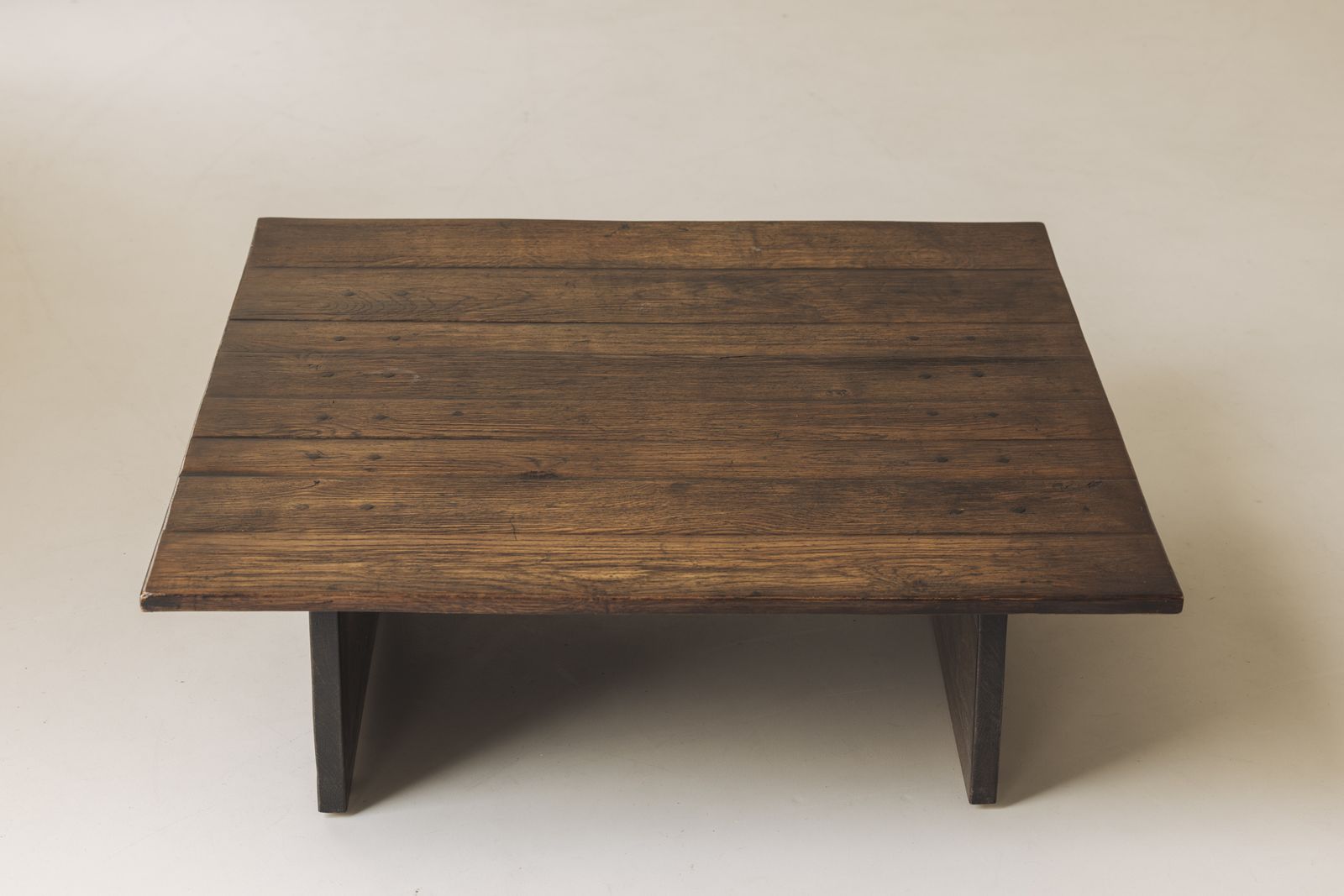 French Brutalist Square Coffee Table Dating From The 1970 photo 2000.0