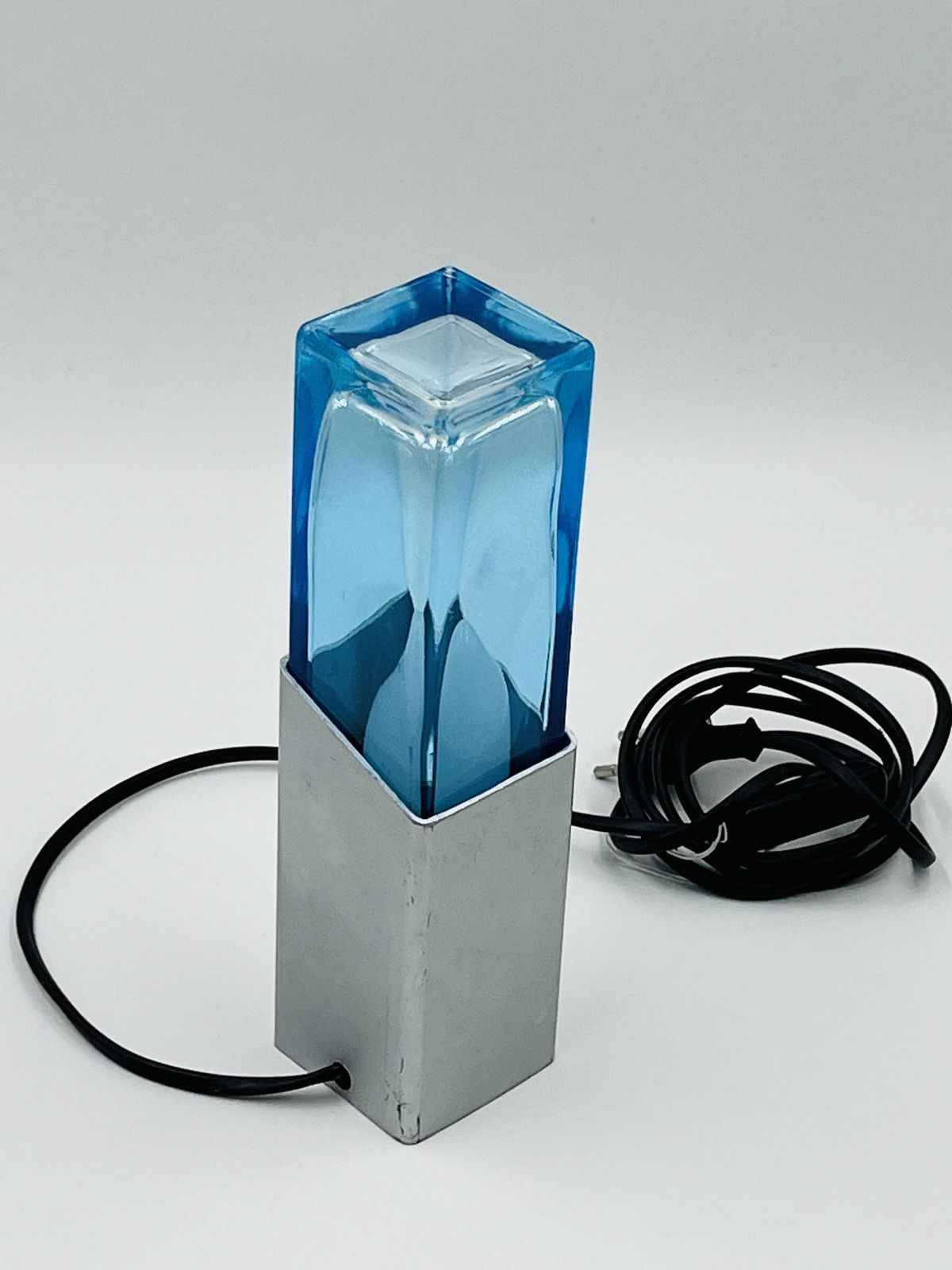 Space Age Glass Block Lamp Murano 1970 photo Verlichting
