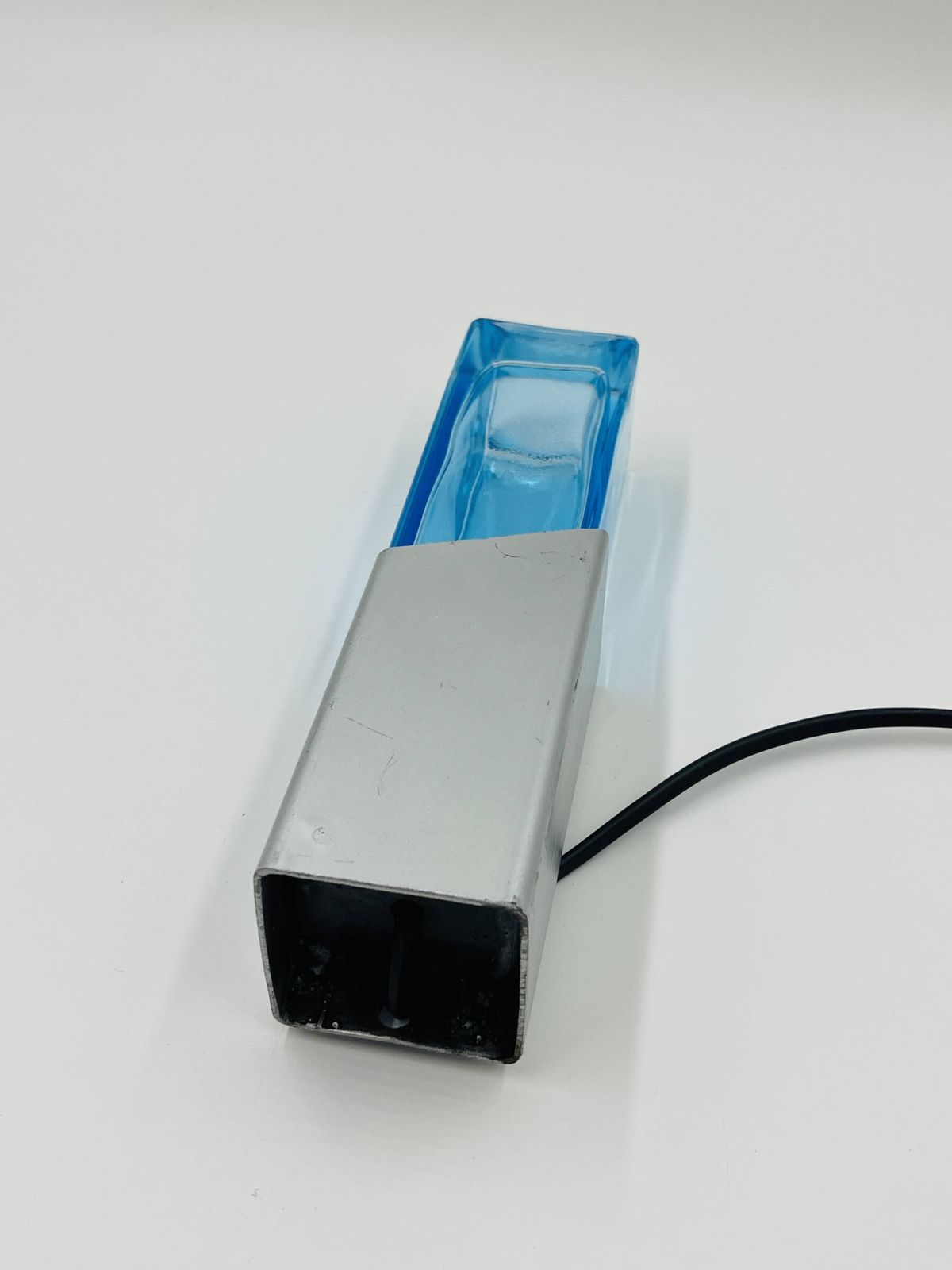 Verlichting Space Age Glass Block Lamp Murano 1970 photo