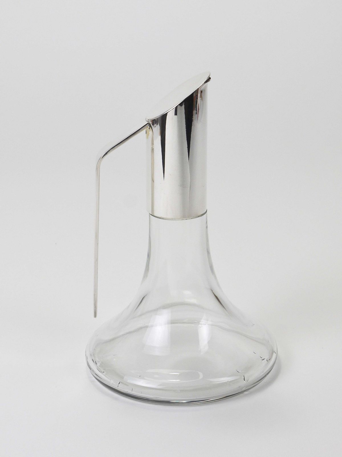 Riedel Mesa Elegante Zilveren Kristallen Karaf, Decanteerkaraf, Kan, Italië, jaren 1980 photo buy