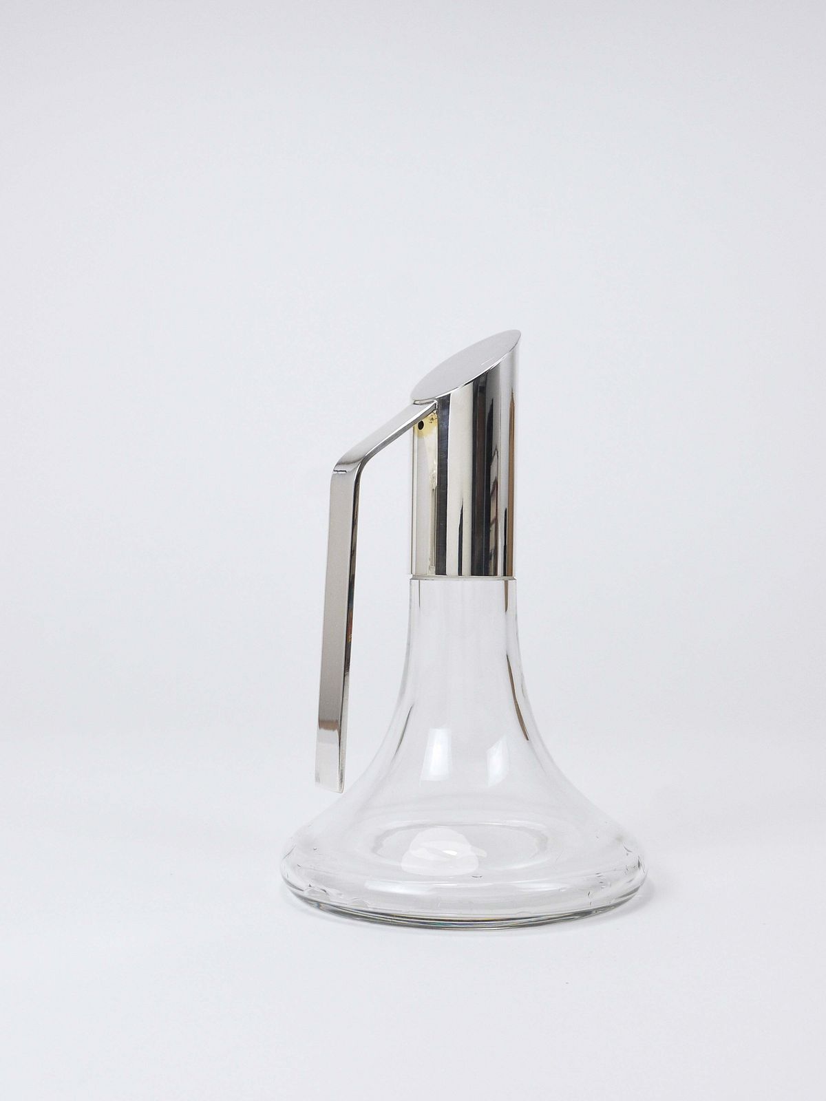 photo vintage Riedel Mesa Elegante Zilveren Kristallen Karaf, Decanteerkaraf, Kan, Italië, jaren 1980