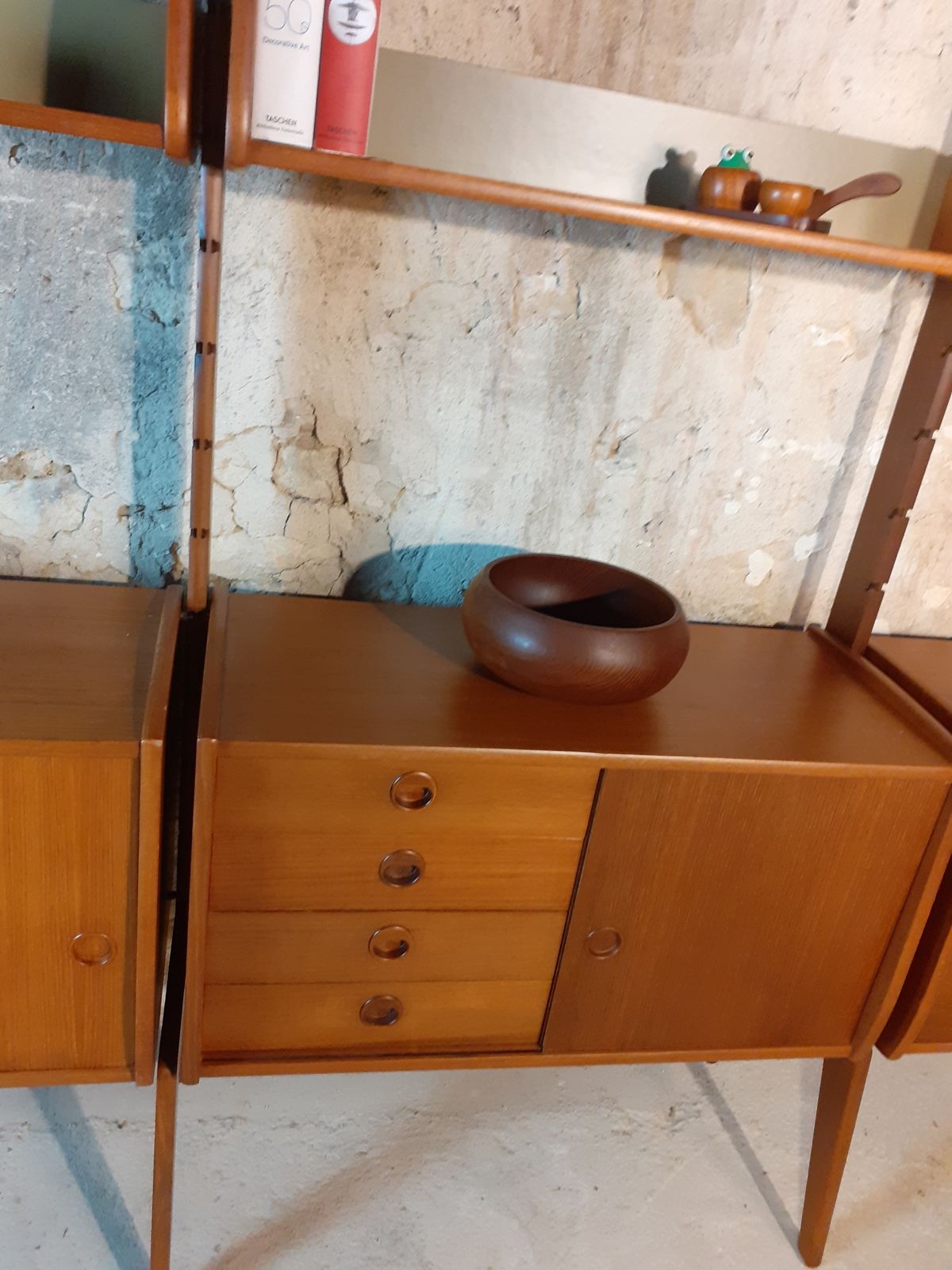 Mobilier Bibliothèque sur pieds Ergo, scandinave mid-century, années 1960 photo