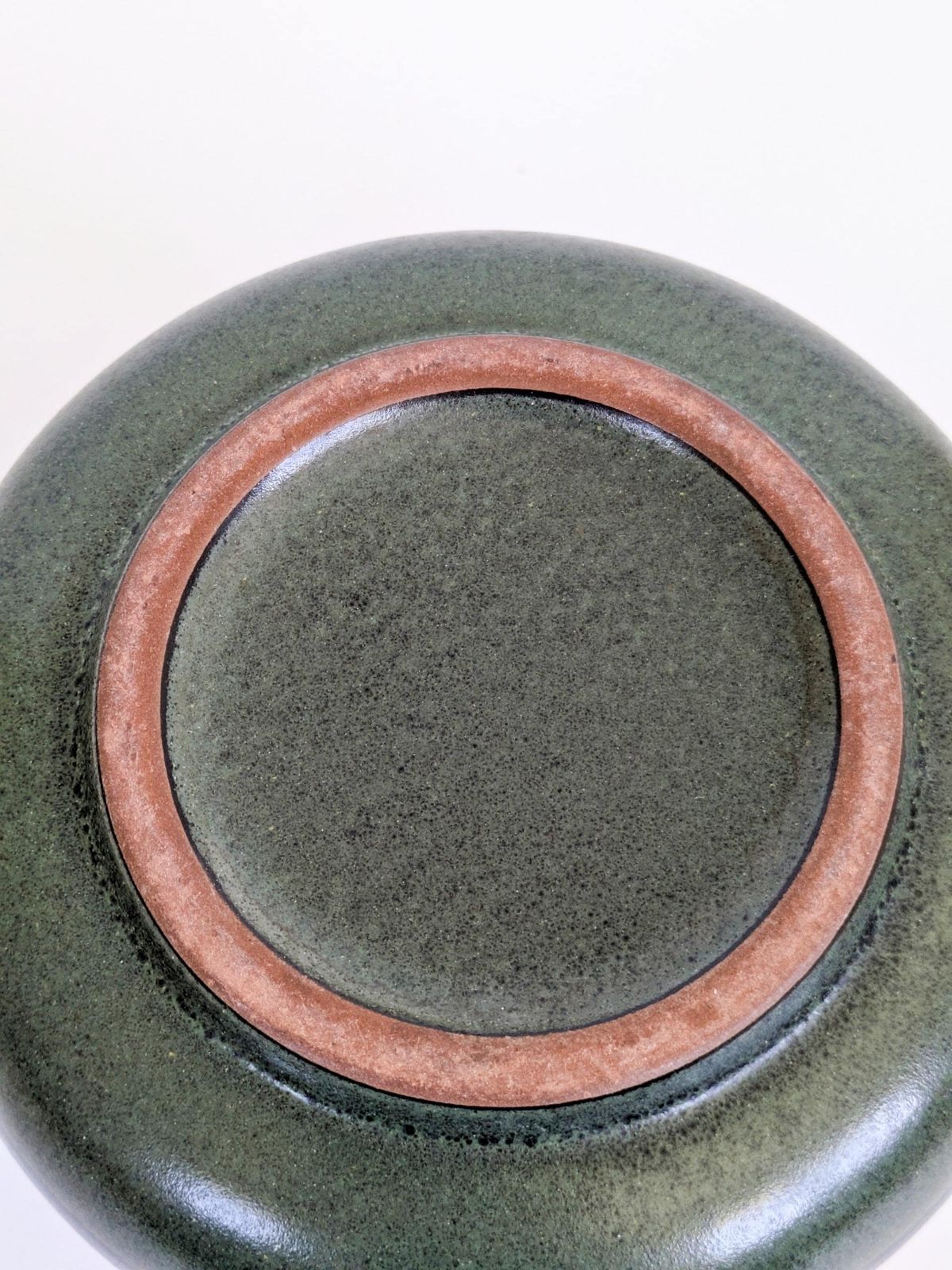 71.0 Kmk Mora Ceramic Vase West German Pottery Green Blue 1970s photo