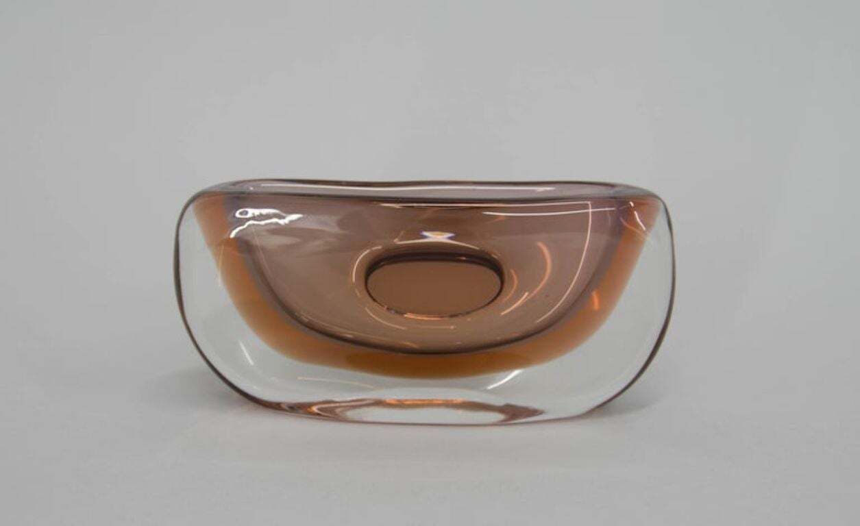 Tsjechisch art glass sommerso vaas uit de jaren 1980, Jaroslav Svoboda photo for sale