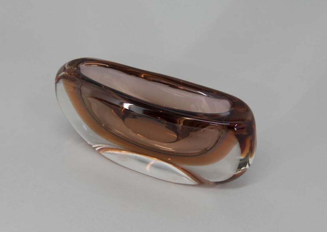 Tsjechisch art glass sommerso vaas uit de jaren 1980, Jaroslav Svoboda photo Woonaccessoires