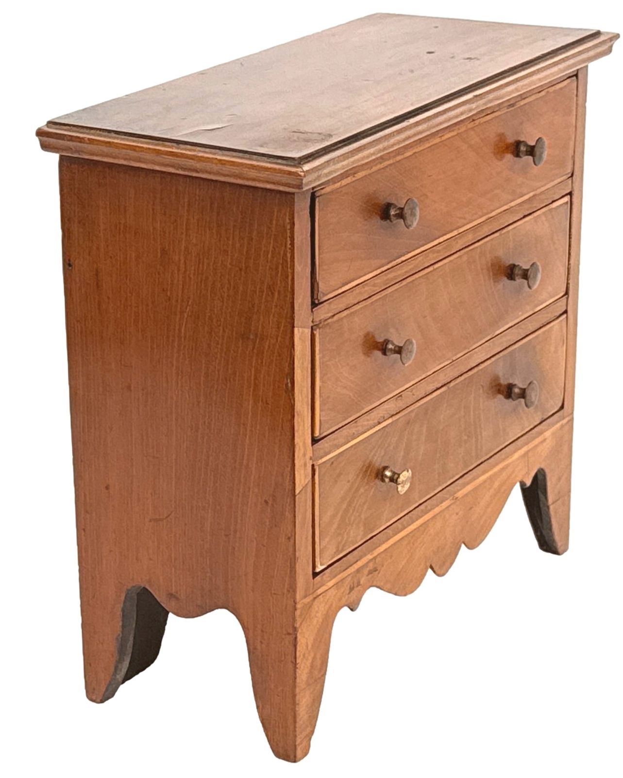 Petite commode miniature georgienne en acajou, XVIIIe siècle (Angleterre, vers 1790) photo vinterior