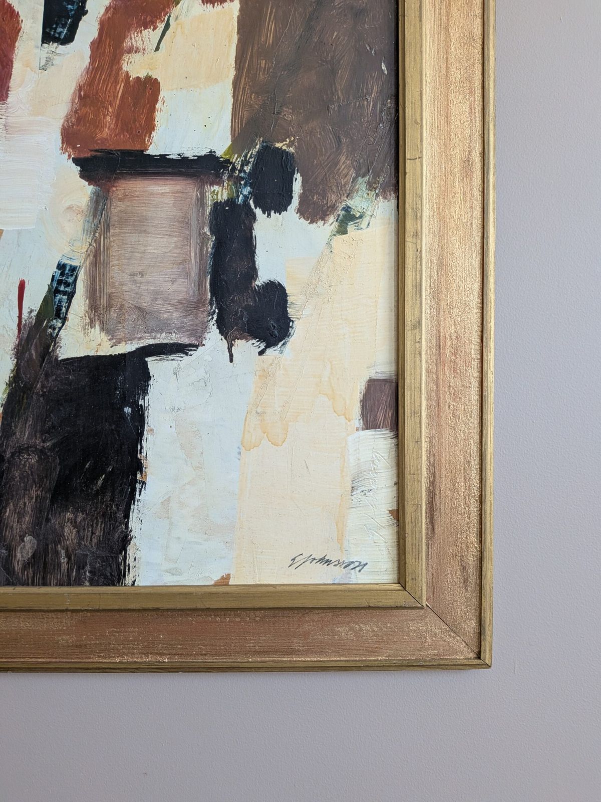 Threshold Of Presence, midden 20e eeuw olieverfschilderij photo Kunst