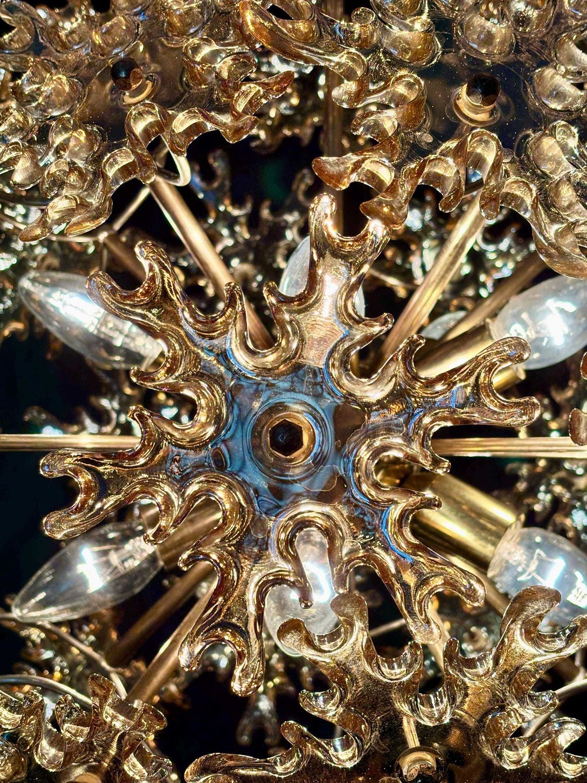 photo buy Grote Sputnik Chandelier, jaren 1960