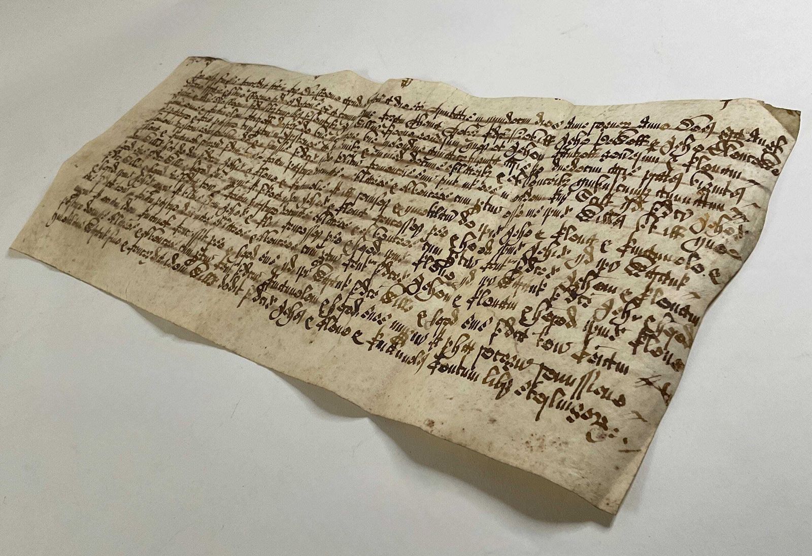 13th Century Medieval Vellum Document: King Edward I Legal Manuscript (700+ Year Old Parchment) photo furniture