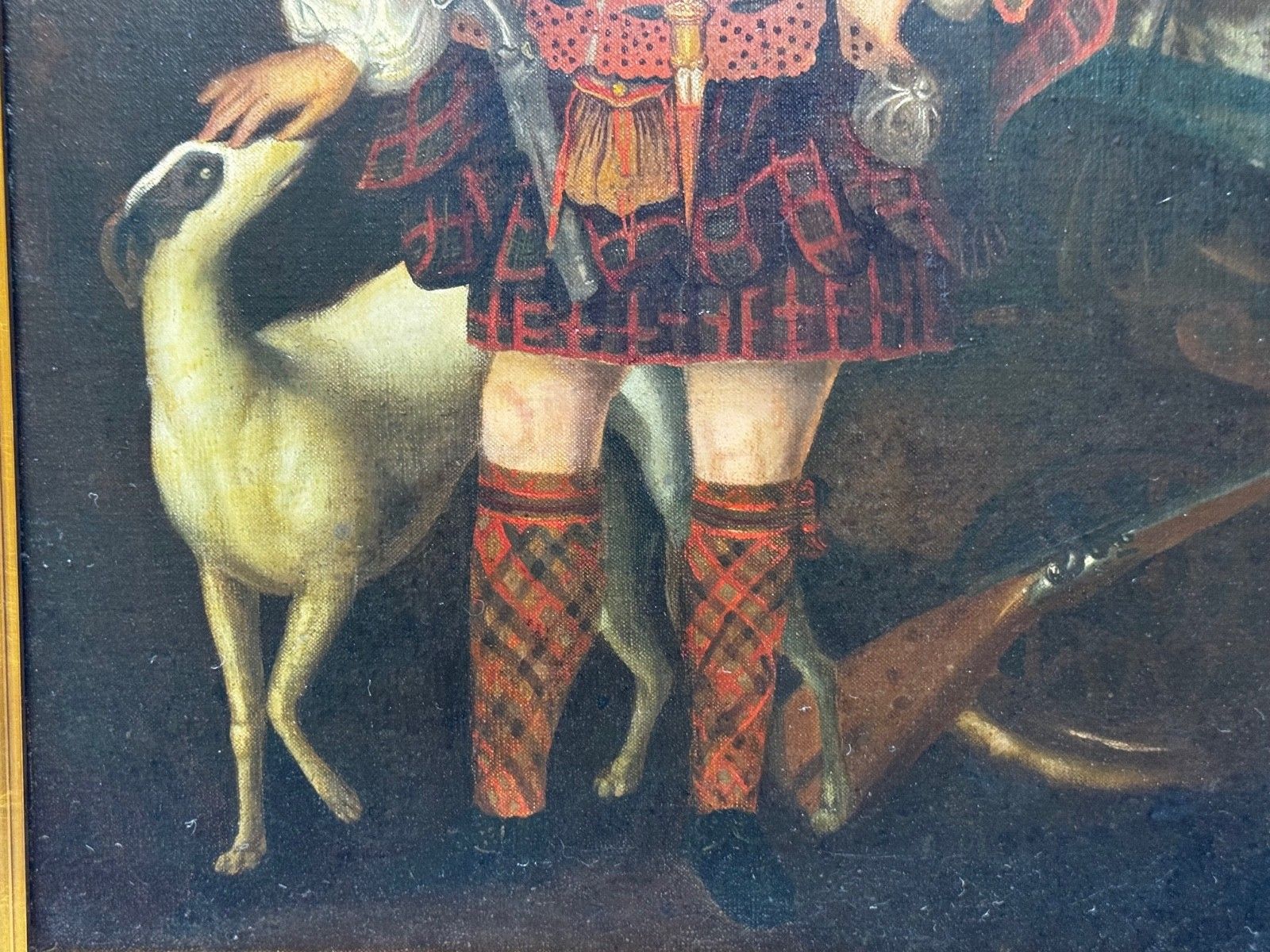19th Century Jacobite Highland Noble Oil Portrait Kenneth Sutherland 3rd Lord Duffus In 1732 After Richard Waitt photo vintage