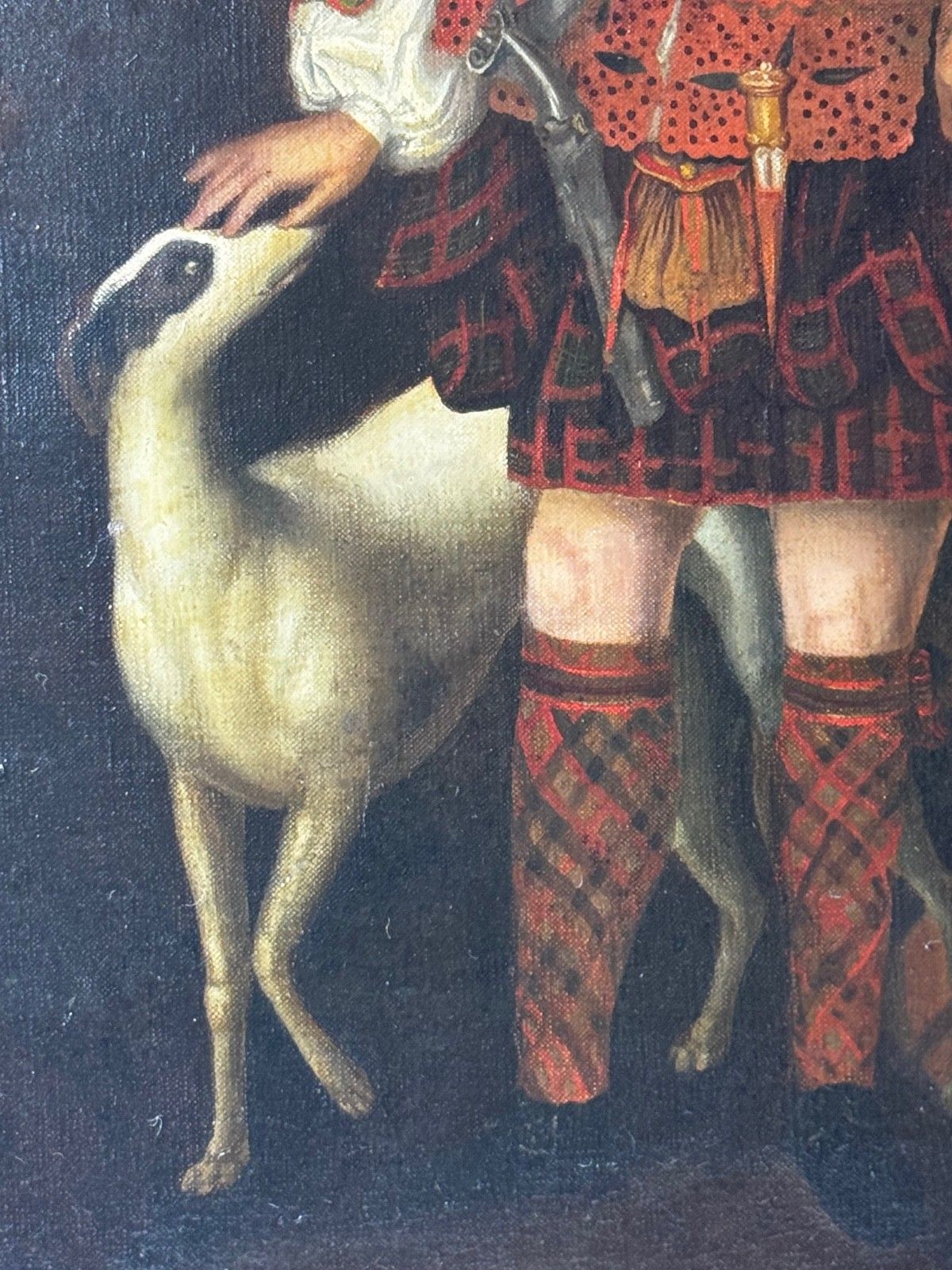photo vintage 19th Century Jacobite Highland Noble Oil Portrait Kenneth Sutherland 3rd Lord Duffus In 1732 After Richard Waitt