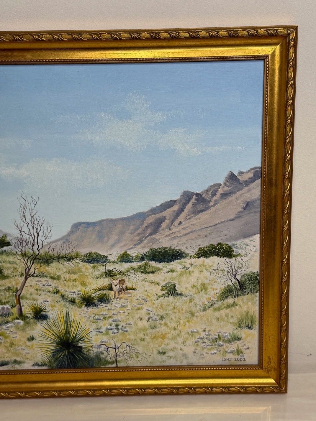 Olieverfschilderij Zuidwest-USA, Chisum Trail, New Mexico, initialen gesigneerd door Dennis Herbert Trewartha photo Kunst