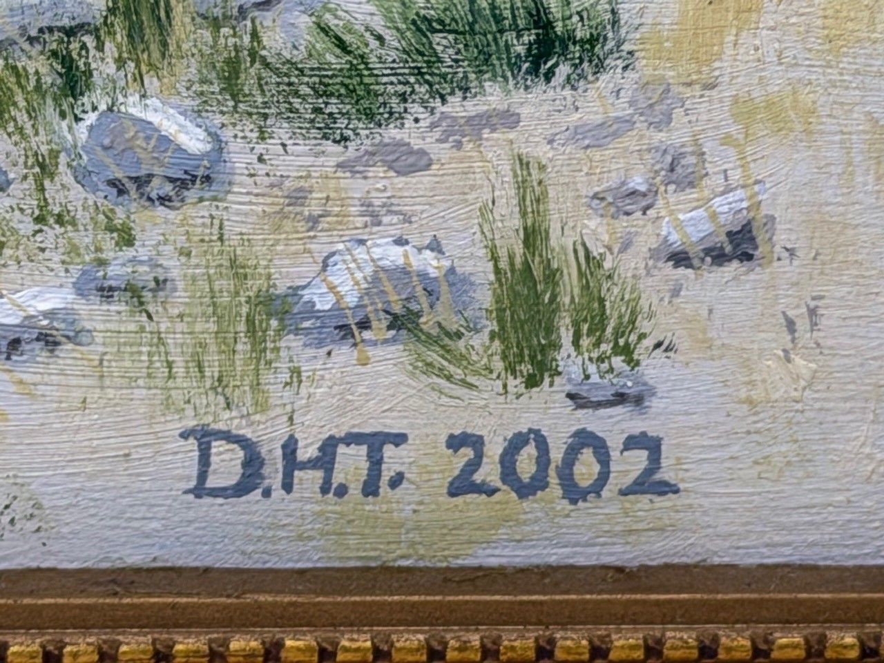 Olieverfschilderij Zuidwest-USA, Chisum Trail, New Mexico, initialen gesigneerd door Dennis Herbert Trewartha photo buy
