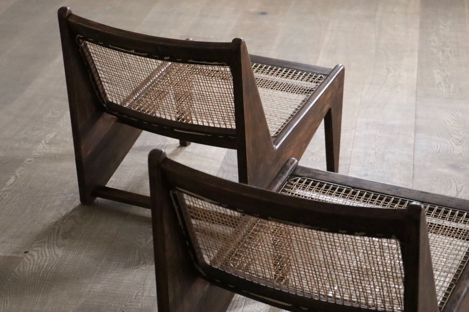 Pierre Jeanneret Kangaroo Chairs Pj Si 59, India, 1955 photo vintage