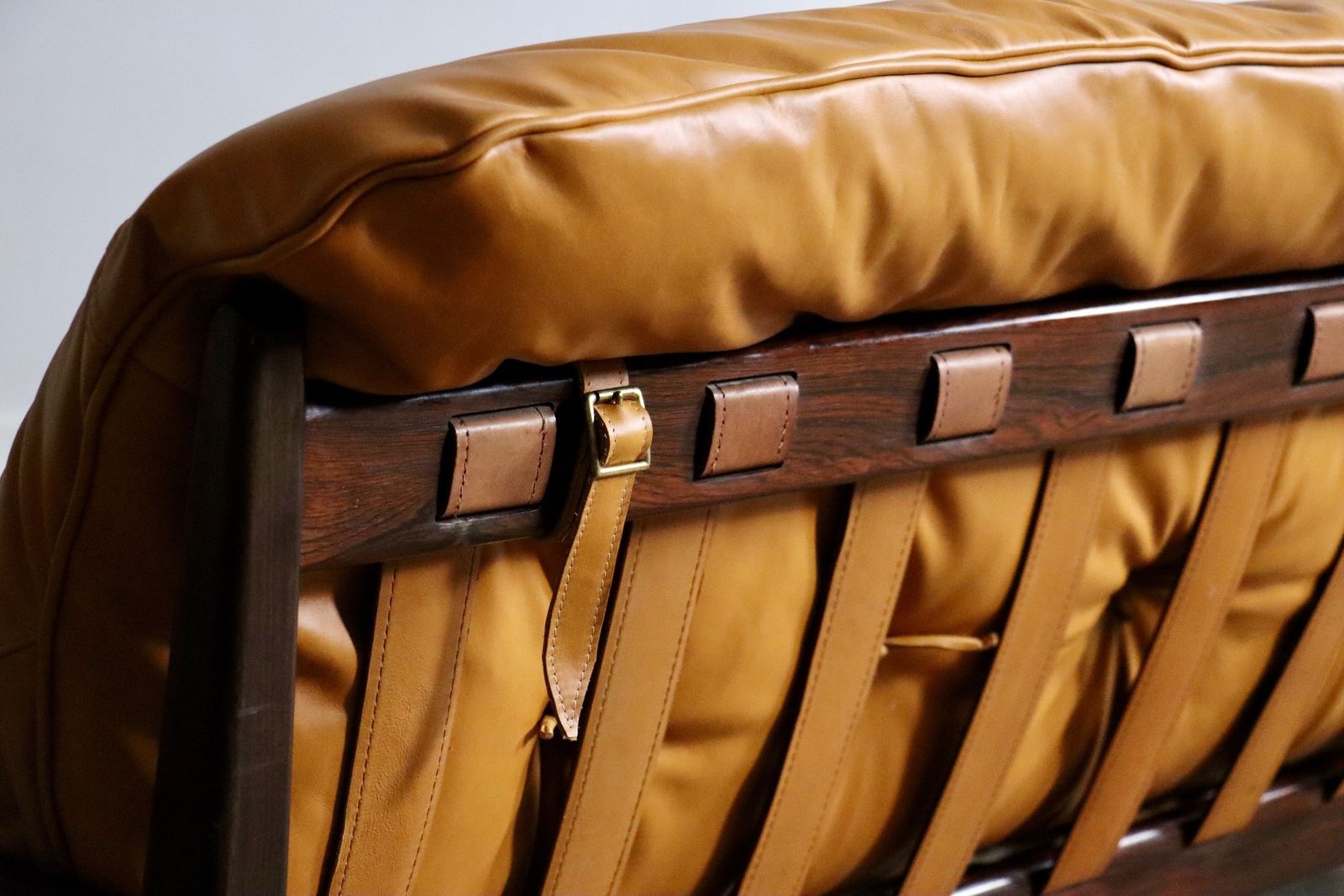 Furniture Jean Gillon Rodeio Sofa For Italma Wood Art, Brazil, 1965 photo