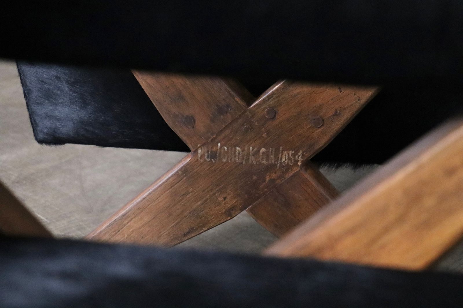 Pair Of Pierre Jeanneret X Leg Lounge Chairs, Chandigarh 1960s photo Furniture