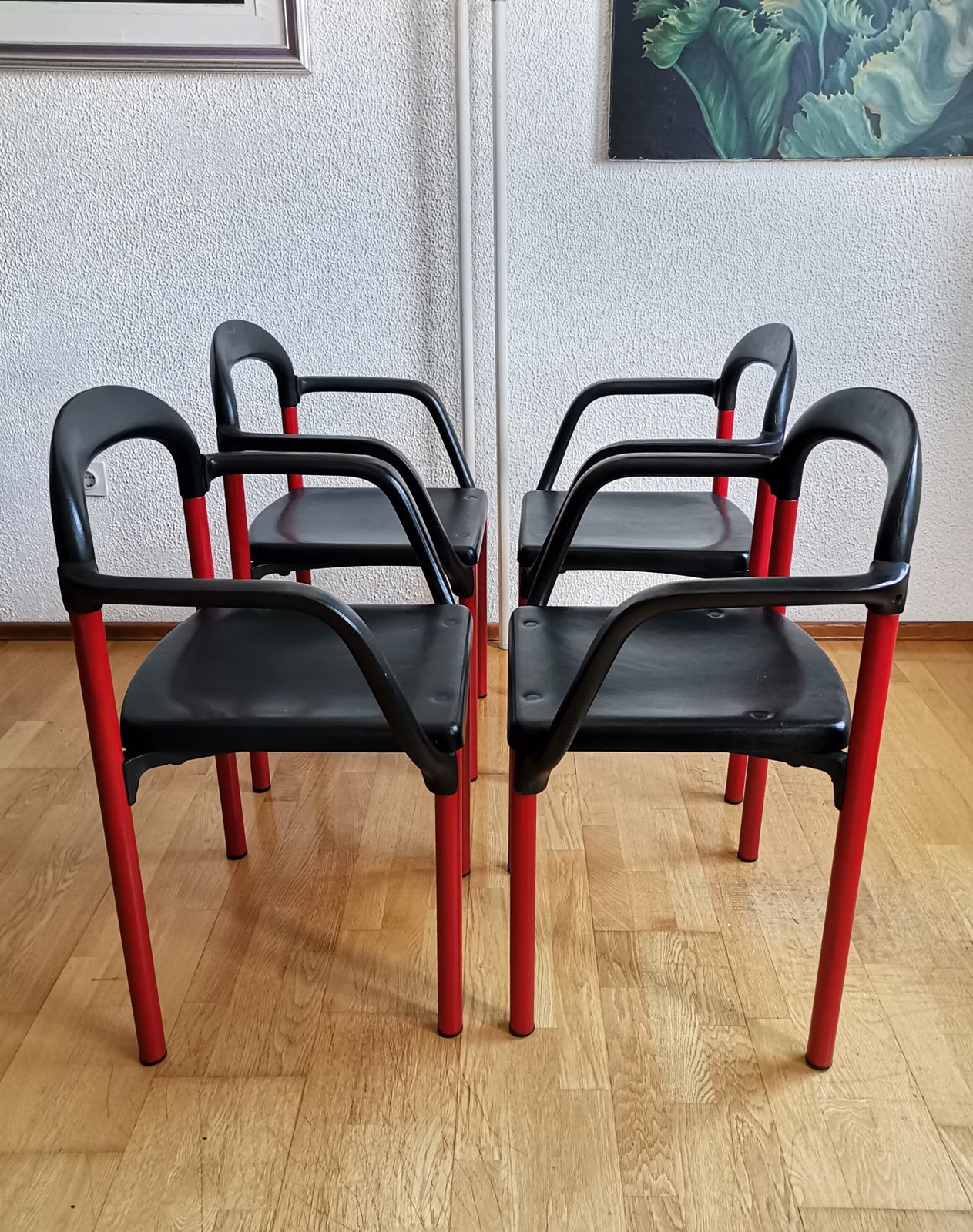 Set van 4 'Modres' eetkamerstoelen van Mladen Oresic voor TMN Jadran, jaren 1980, Joegoslavië photo for sale